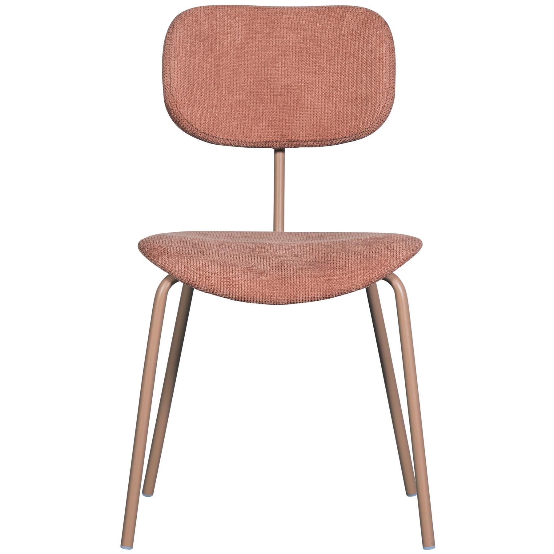 WOOOD Link Eetkamerstoelen - Polyester - Roze - Set van 2