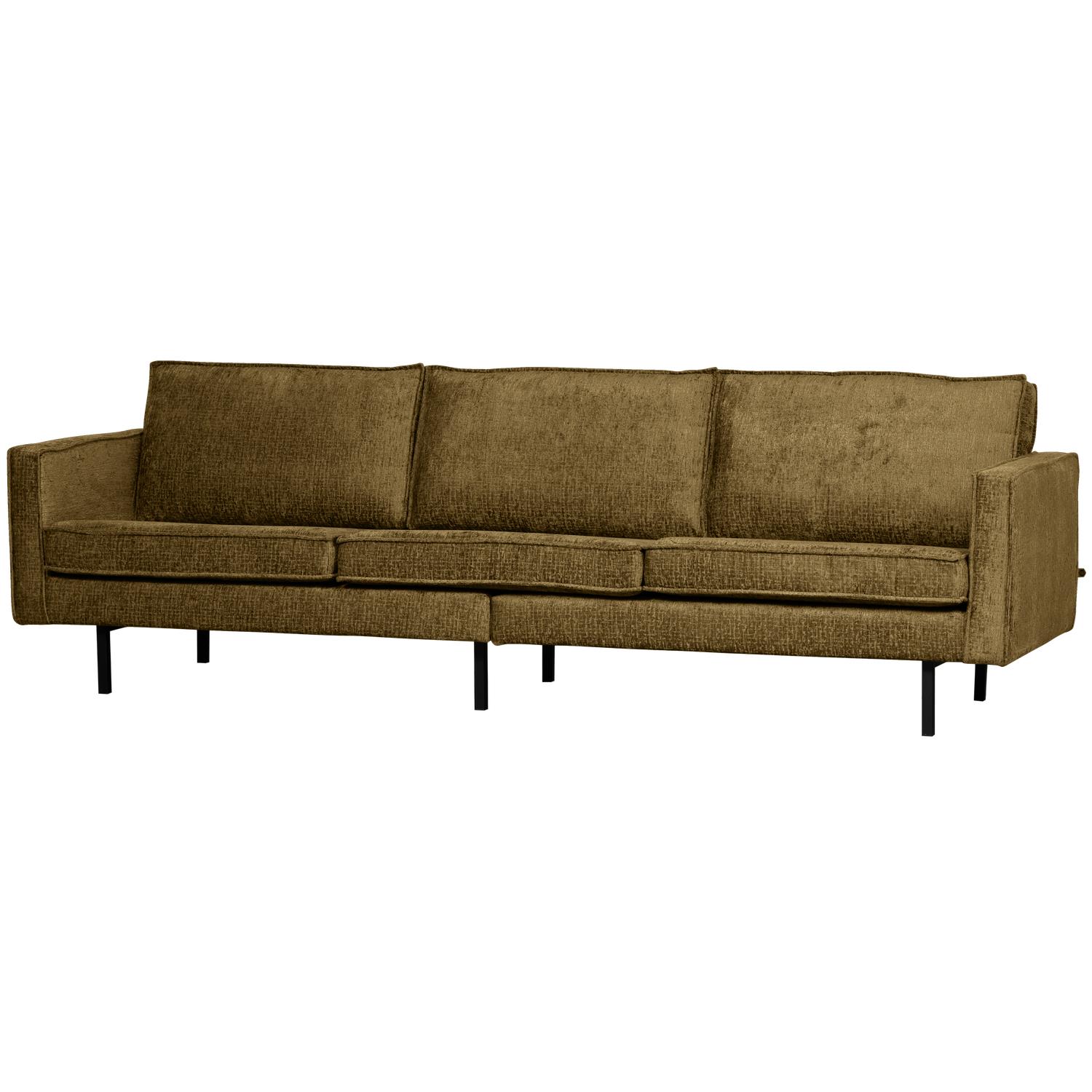 BePureHome Bank 3-Zits Rodeo - Structure Velvet - Brass - 85x277x86