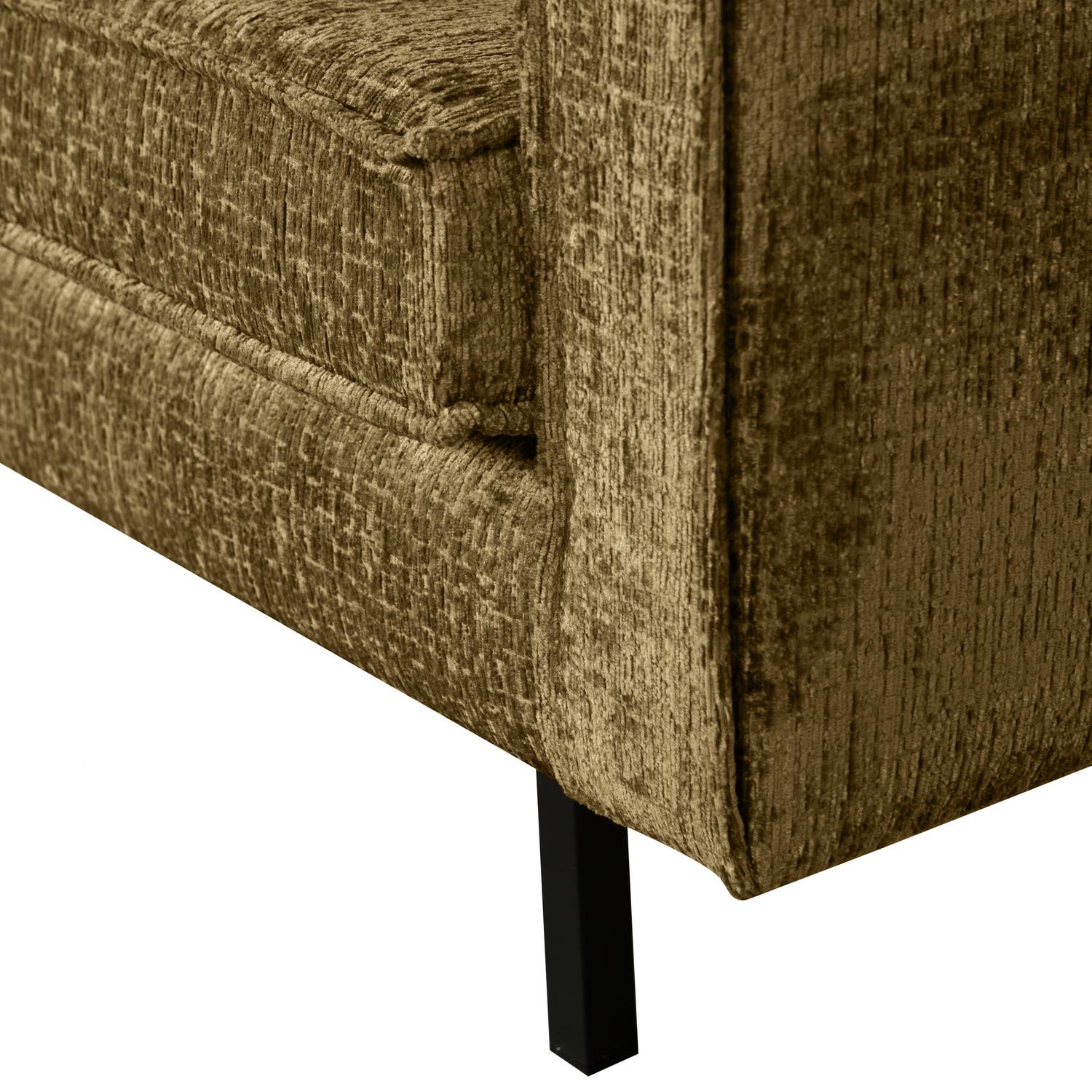 BePureHome Bank 3-Zits Rodeo - Structure Velvet - Brass - 85x277x86