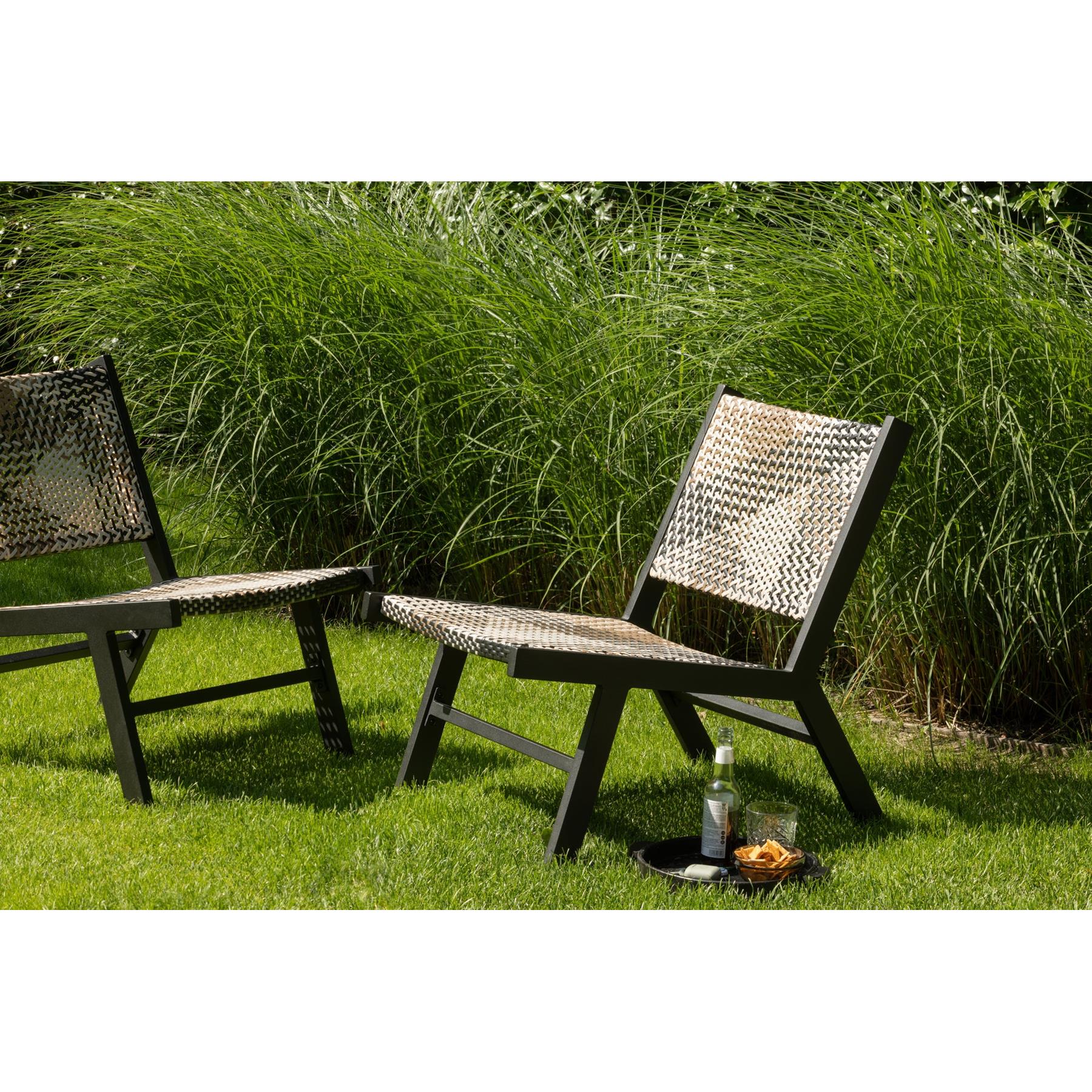 WOOOD Pom Fauteuils Tuin - Aluminium - Multicolor - Set van 2