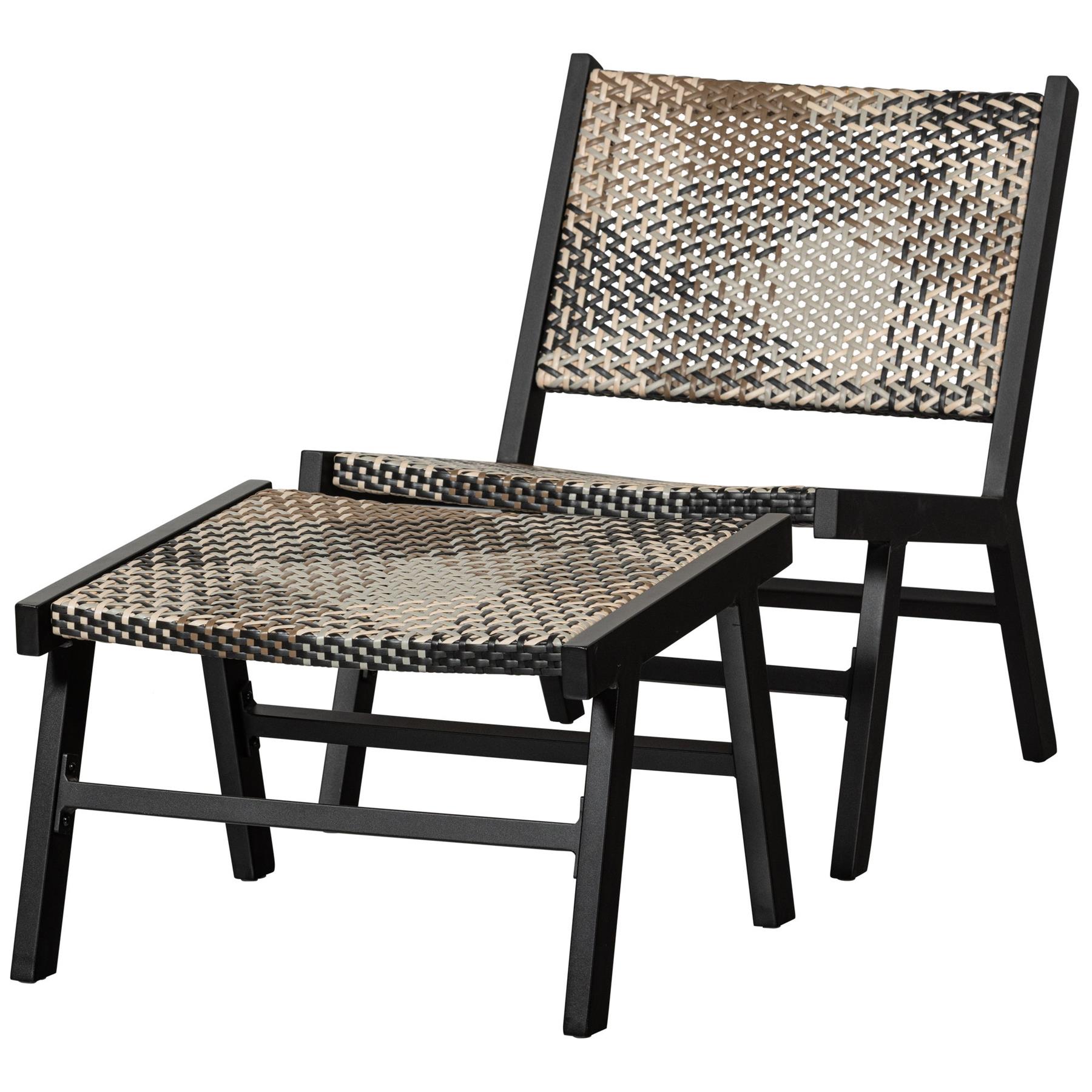 WOOOD Pom Fauteuils Tuin - Aluminium - Multicolor - Set van 2