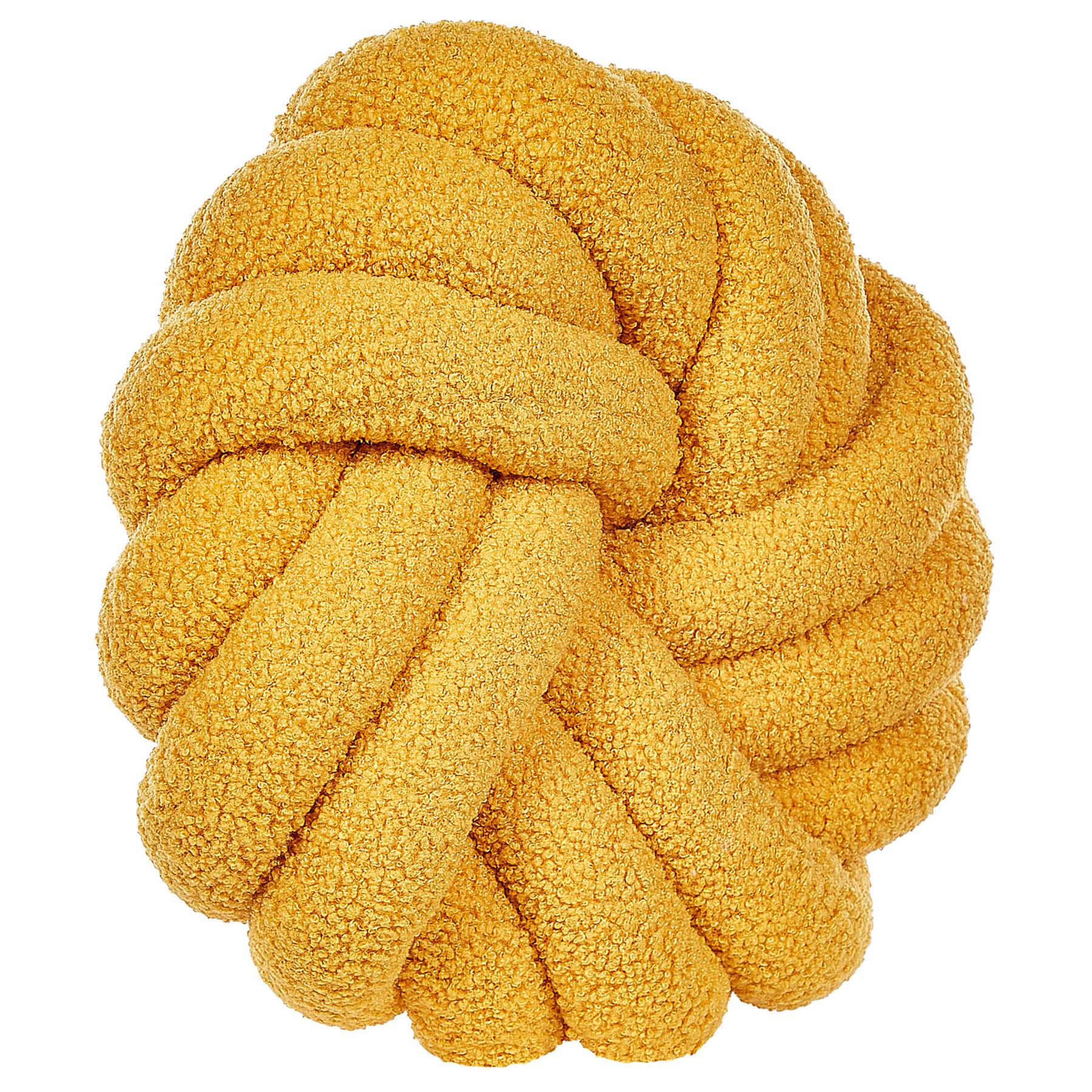 Beliani - AKOLA - Sierkussen set van 2 - Geel - Bouclé