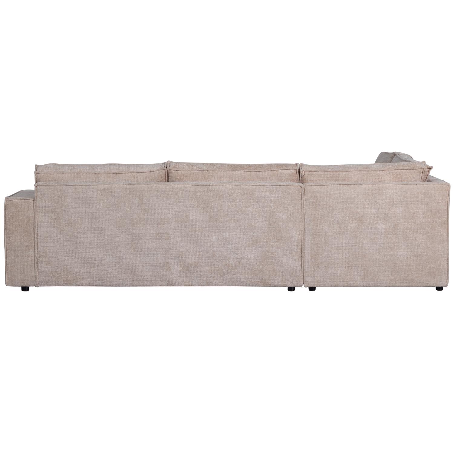 WOOOD Hoekbank Links Hajo - Chenille - Sand - 84x283x197