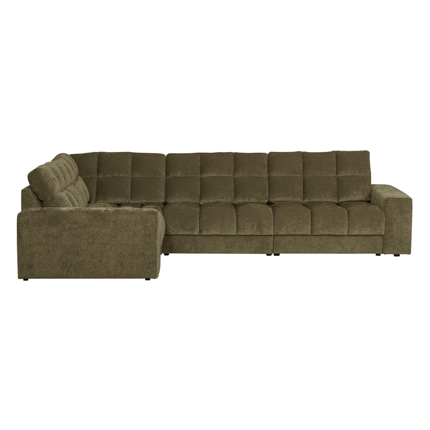 WOOOD Second Date Hoekbank Links - Vintage - Groen