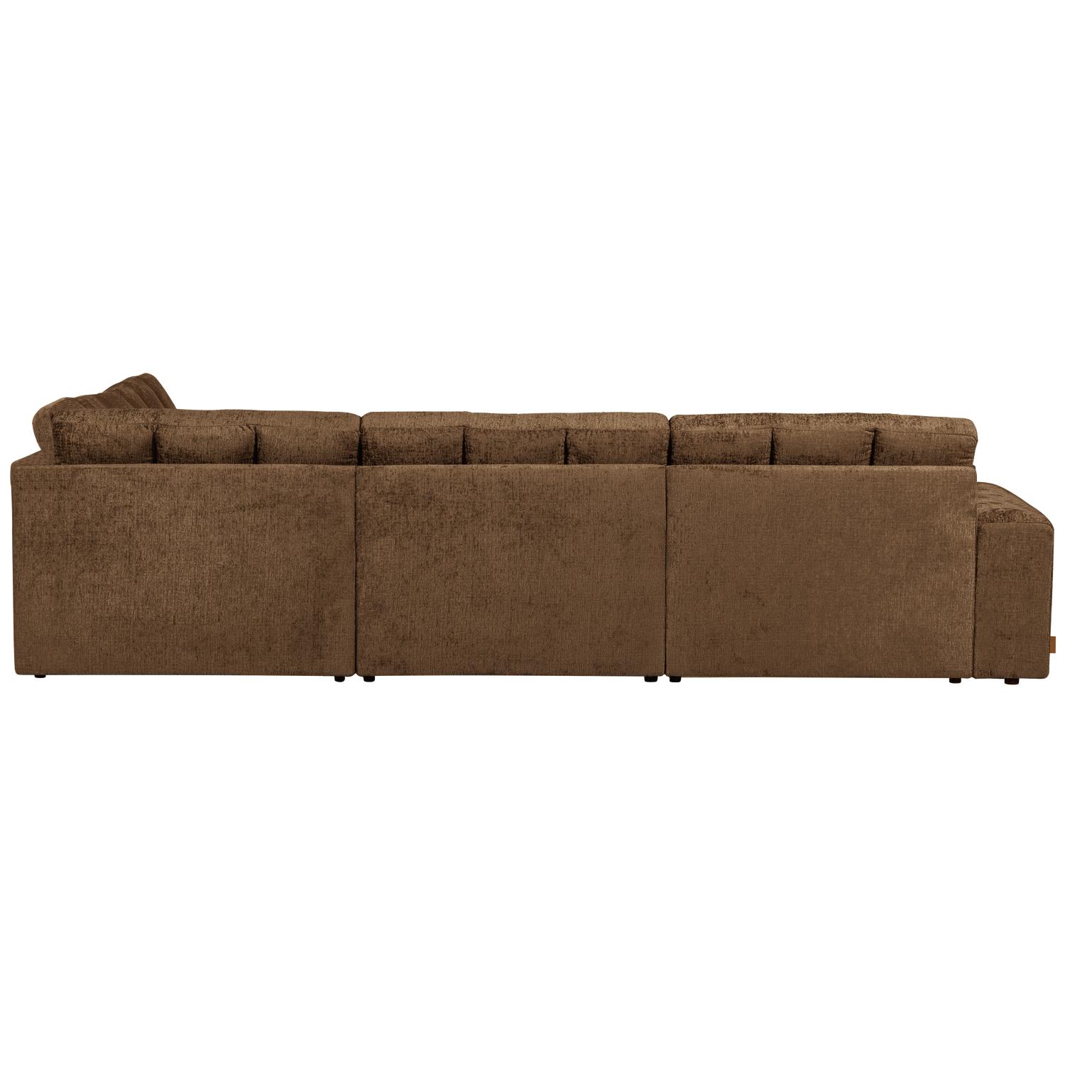 WOOOD Second Date Hoekbank Rechts - Structure Velvet - Brass
