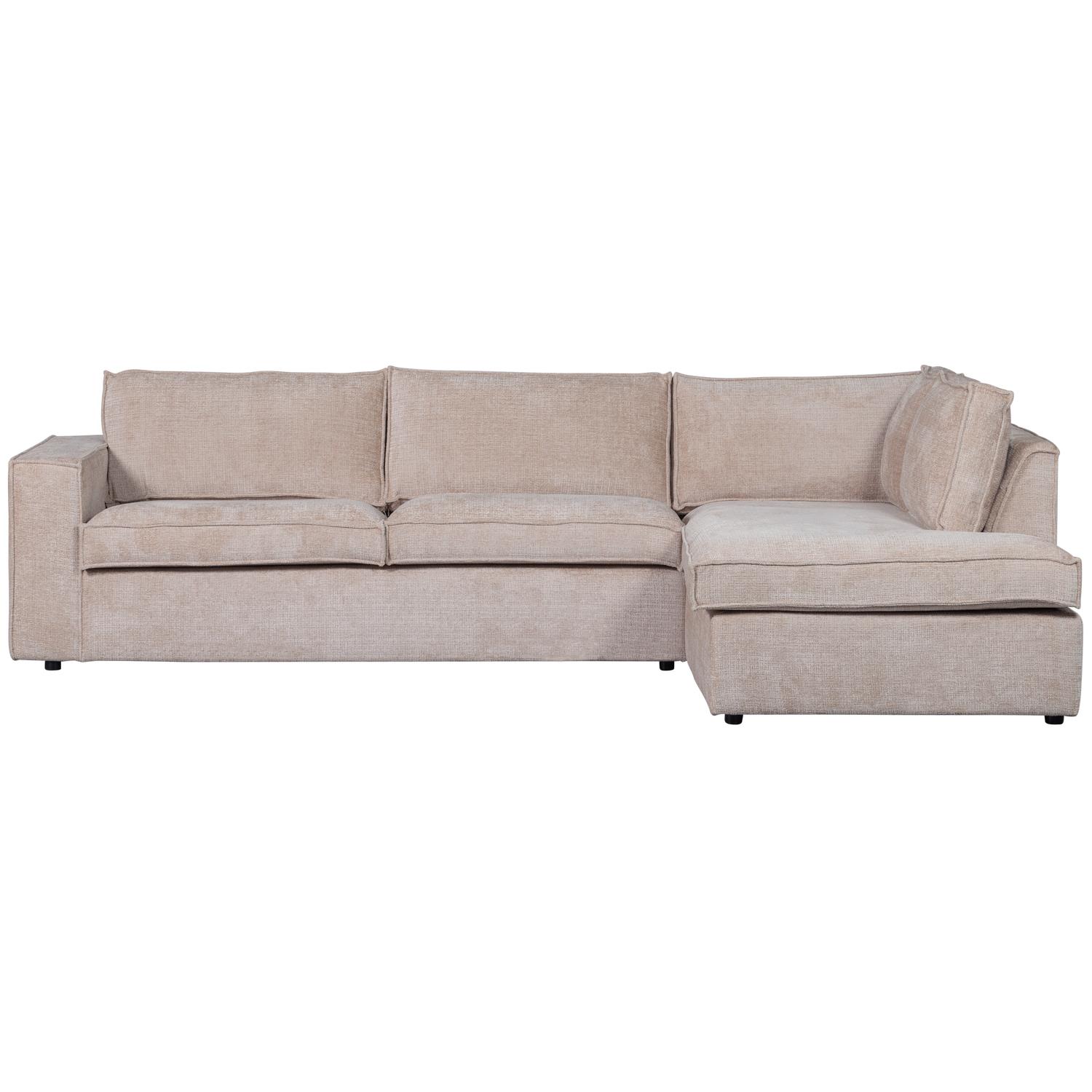 WOOOD Hoekbank Rechts Hajo - Chenille - Sand - 84x283x197