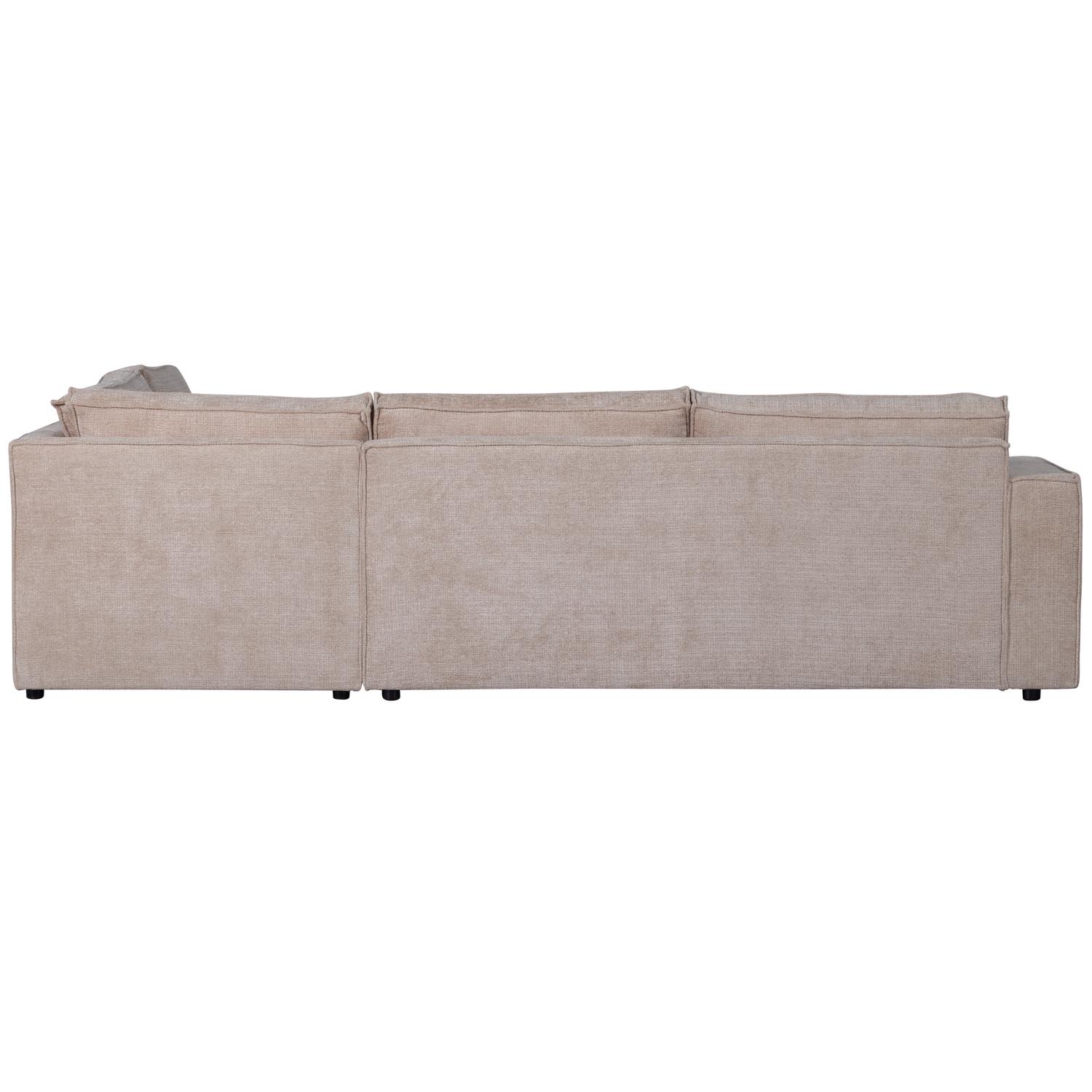 WOOOD Hoekbank Rechts Hajo - Chenille - Sand - 84x283x197