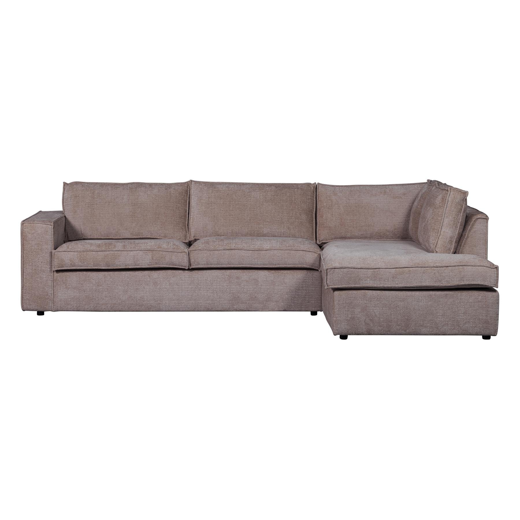 WOOOD Hoekbank Rechts Hajo - Chenille - Taupe - 84x283x197