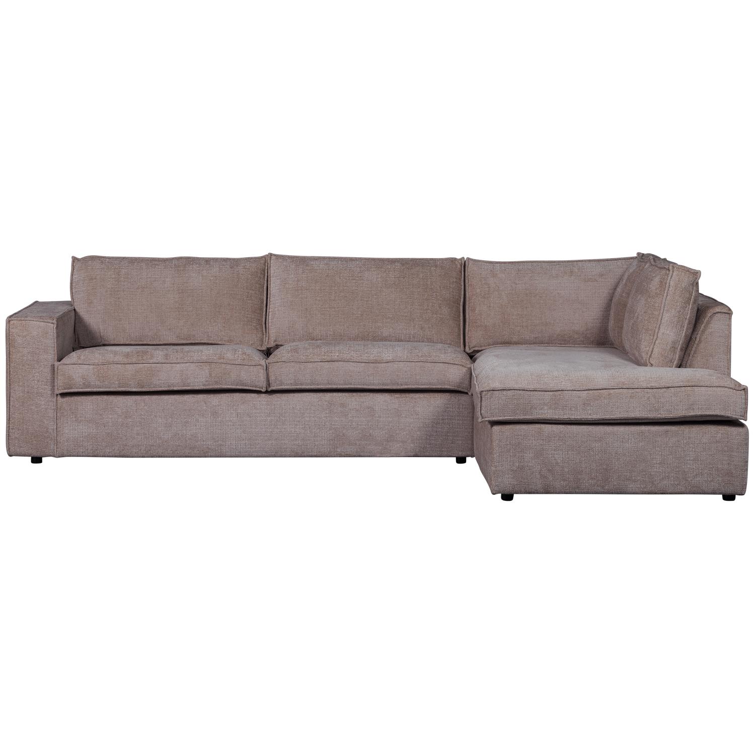 WOOOD Hoekbank Rechts Hajo - Chenille - Taupe - 84x283x197