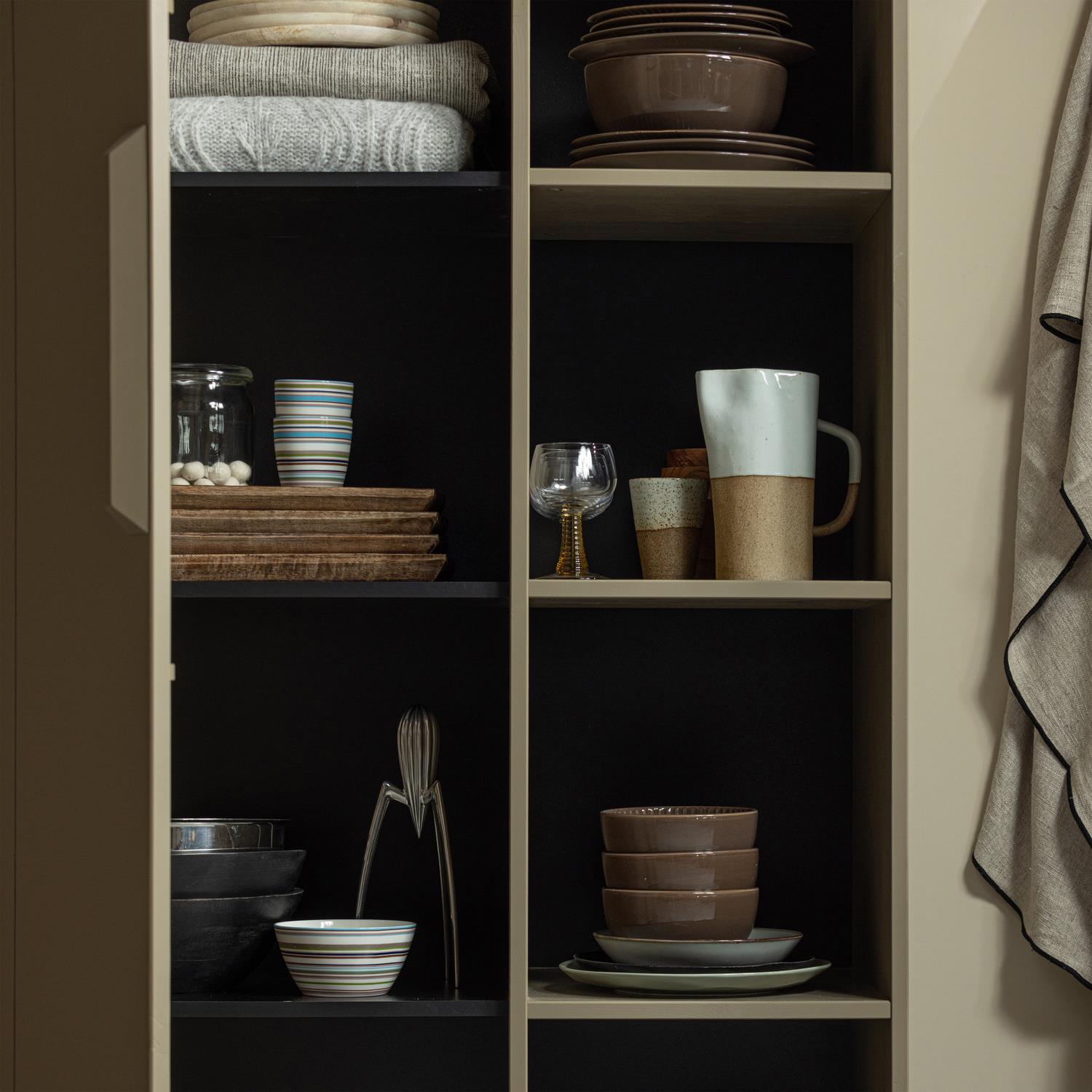 WOOOD Lowen Opbergkast - Grenen - Mud - 221x100x44