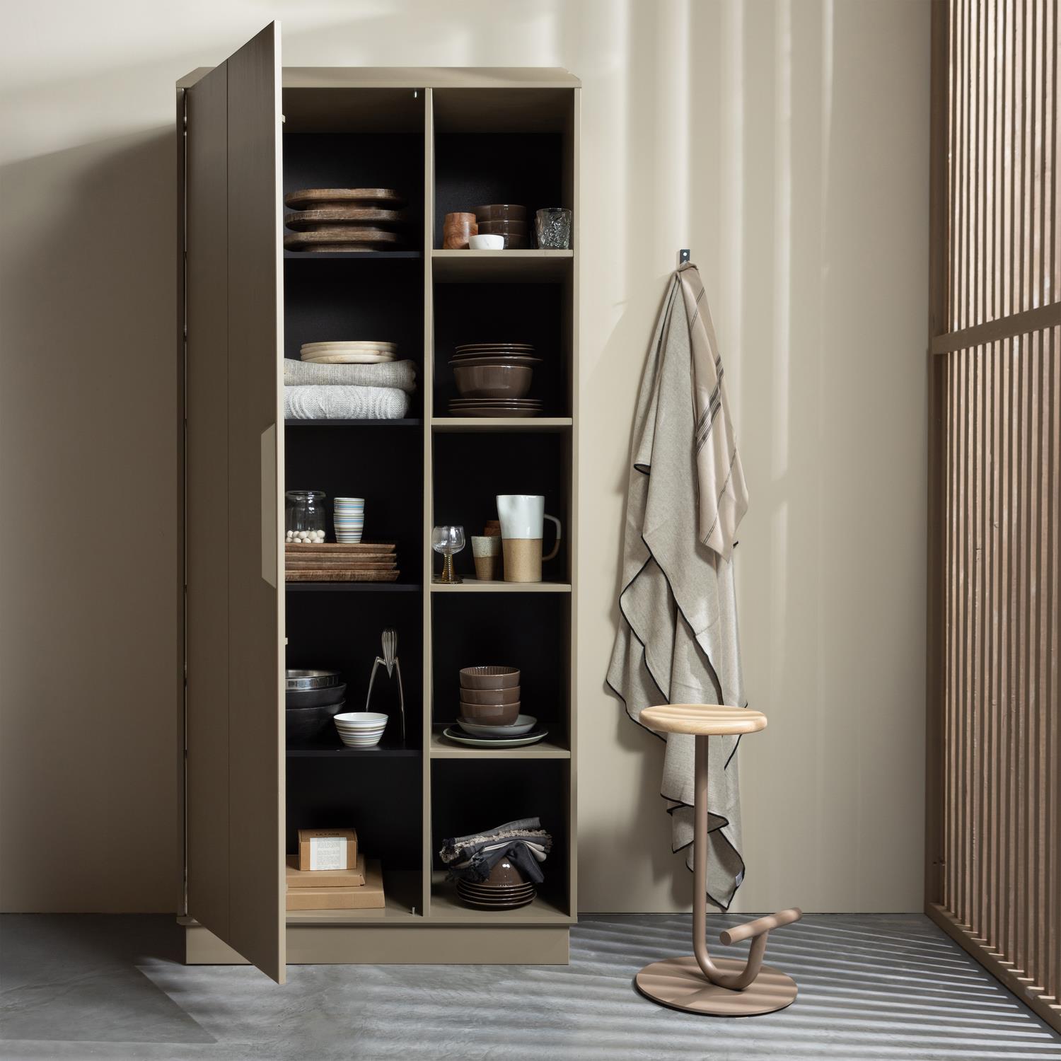 WOOOD Lowen Opbergkast - Grenen - Mud - 221x100x44