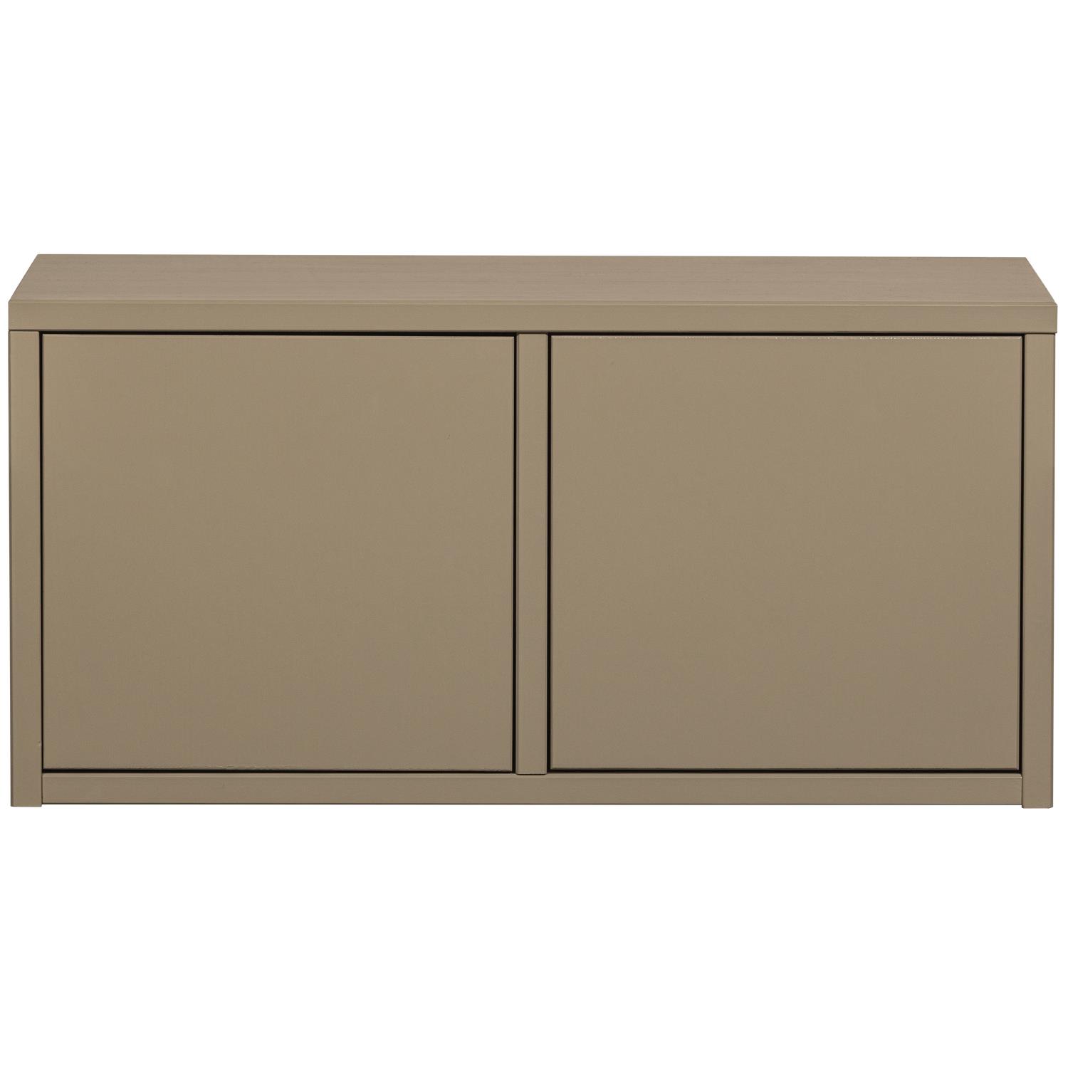 WOOOD Turner Opbergbank - Grenen - Mud - 39x80x44
