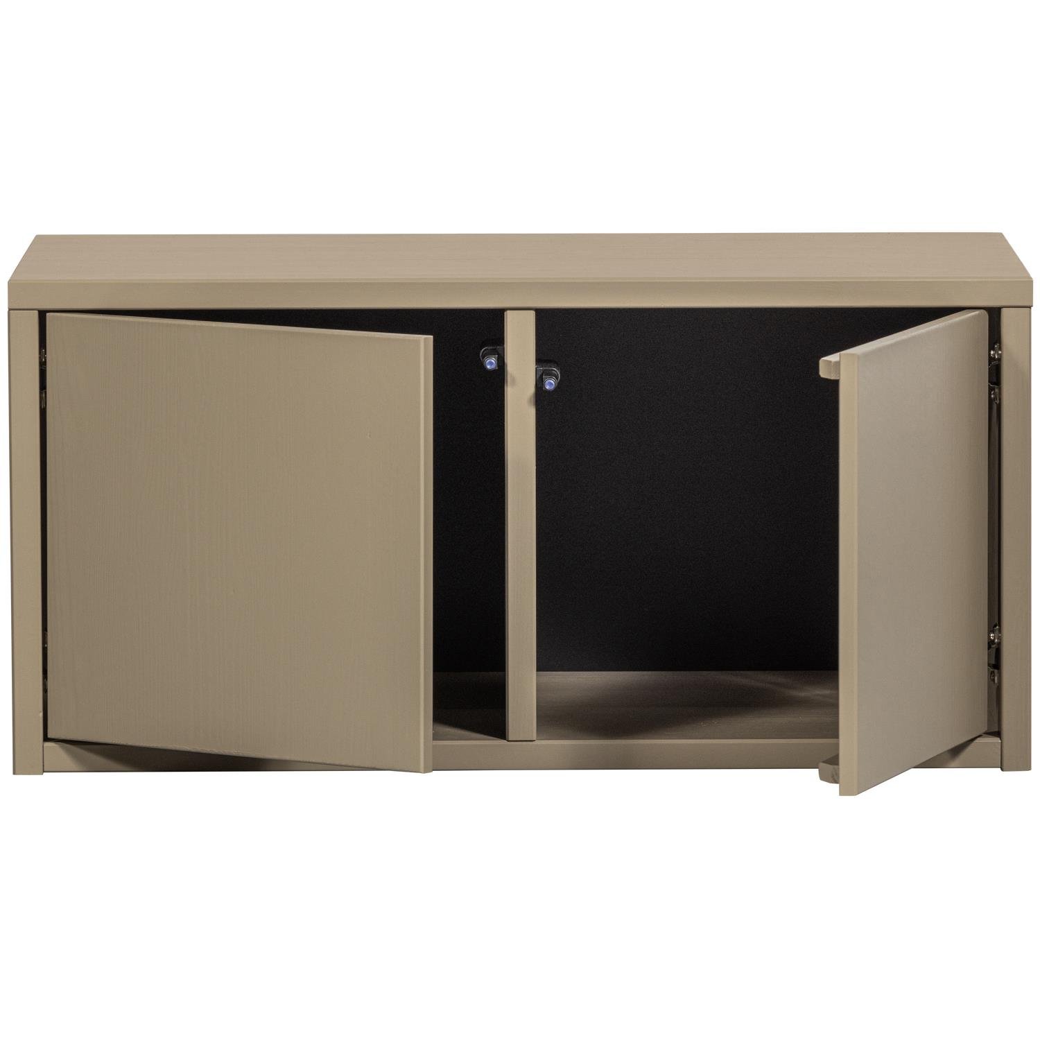 WOOOD Turner Opbergbank - Grenen - Mud - 39x80x44
