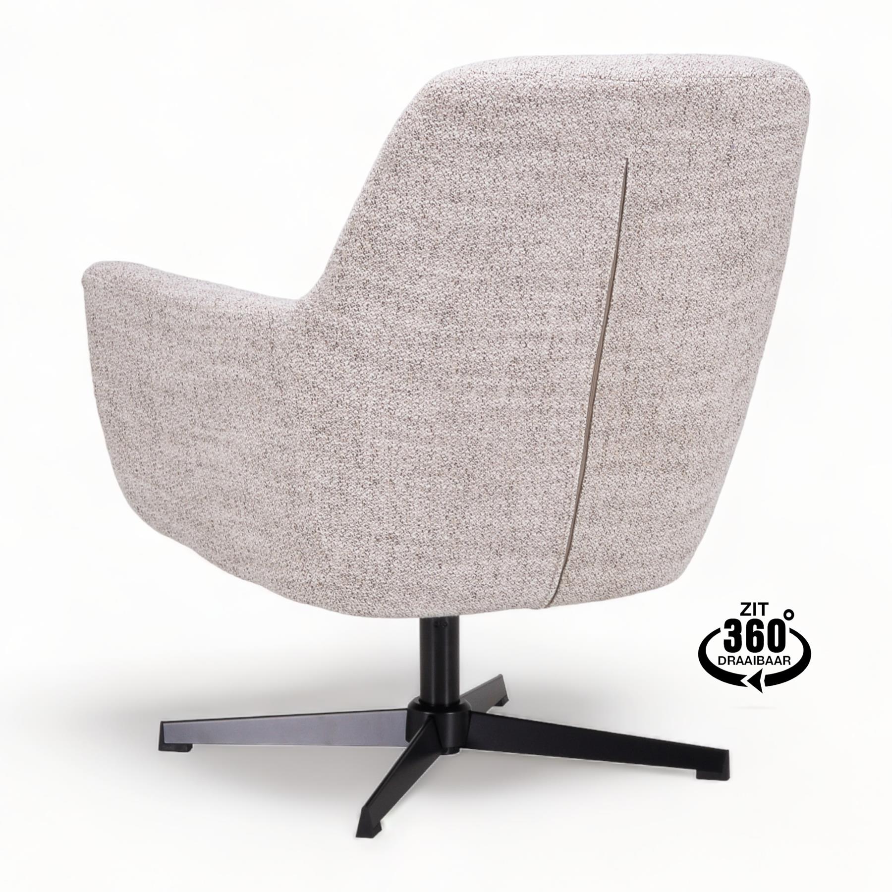 by fonQ Edge Draaibare Fauteuil - Bisque