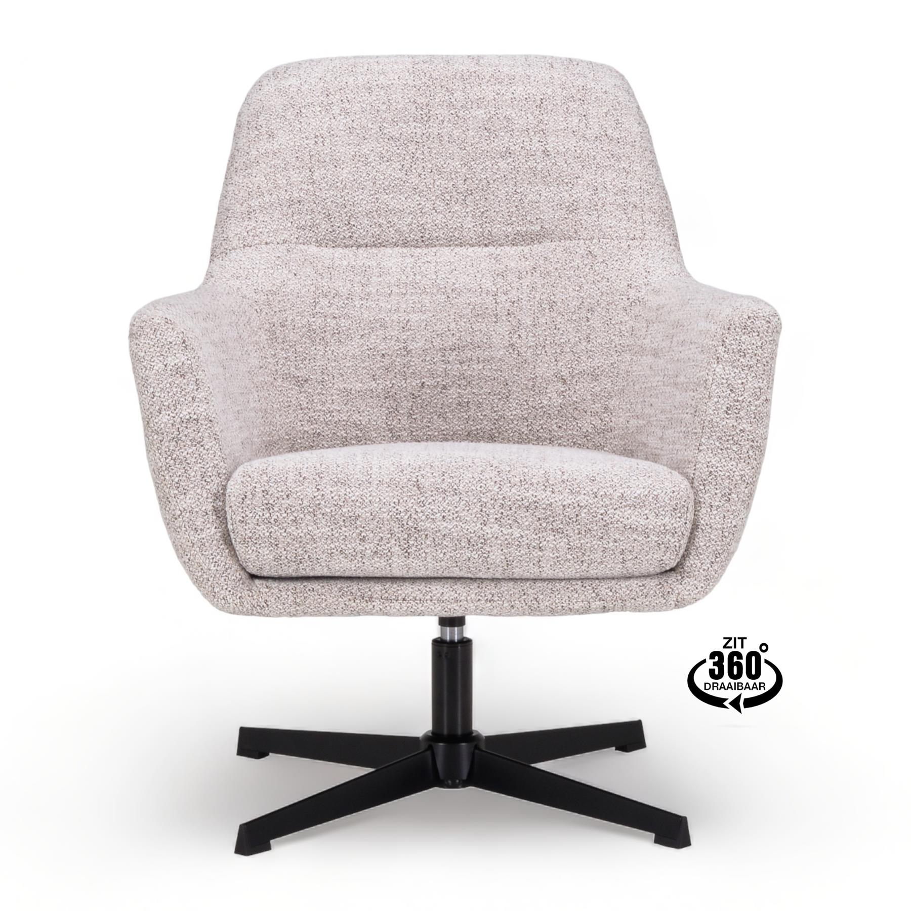 by fonQ Edge Draaibare Fauteuil - Bisque
