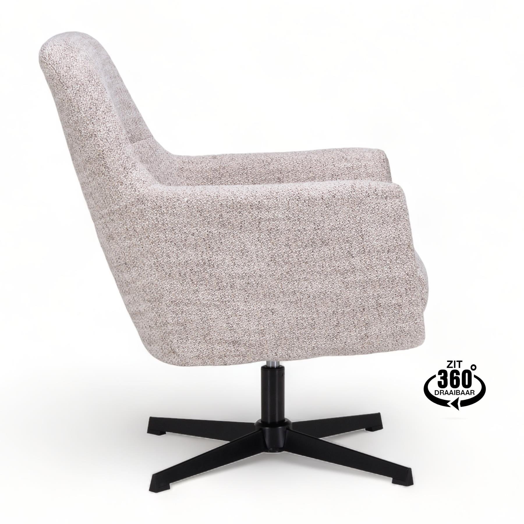by fonQ Edge Draaibare Fauteuil - Bisque