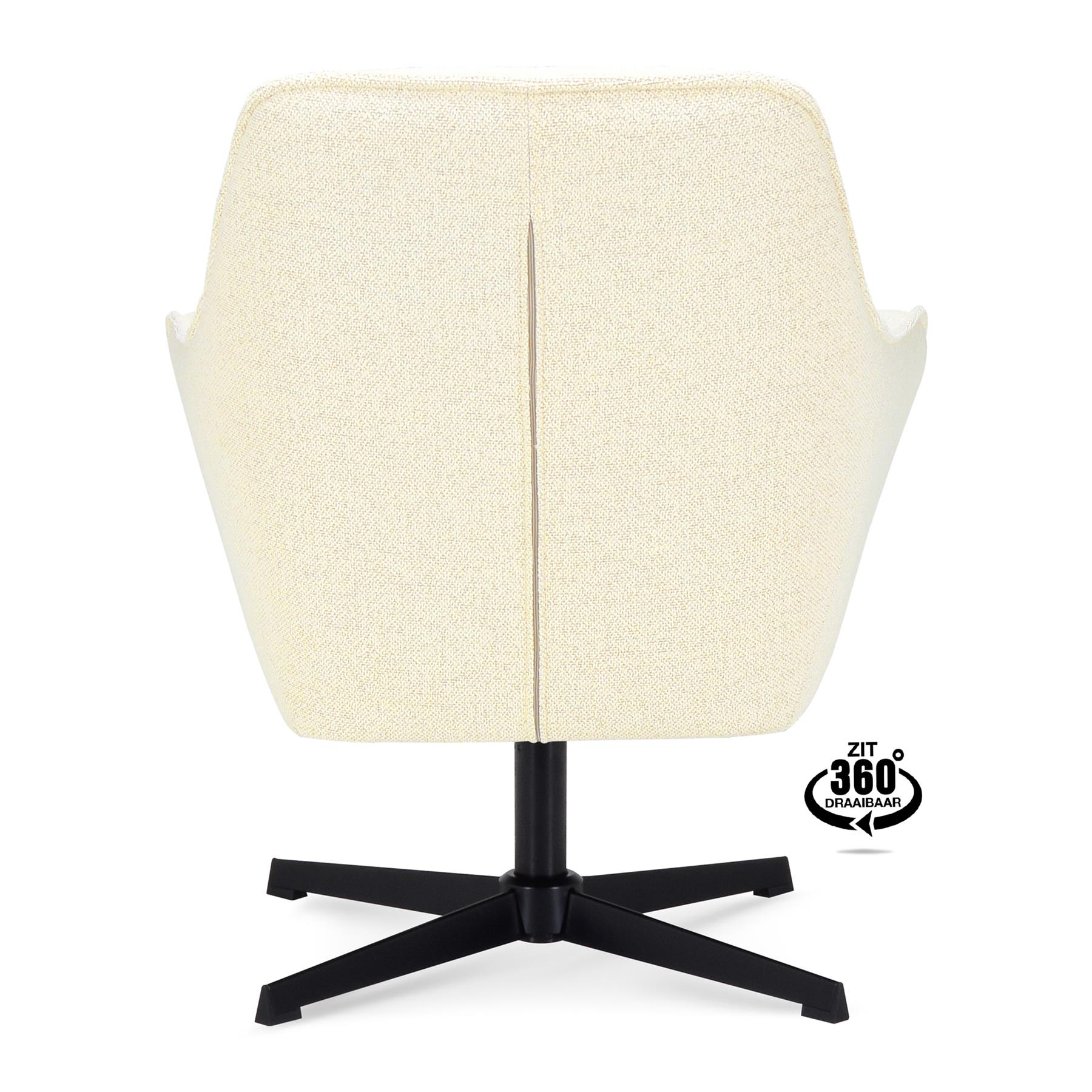 by fonQ Mosey Draaibare Fauteuil - Crème