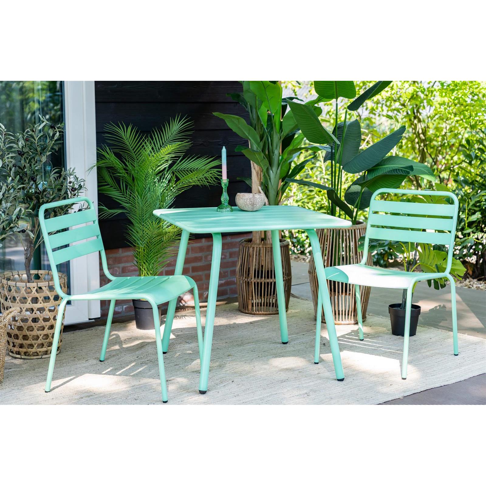 Metalen vierkante tuintafel Max cactus