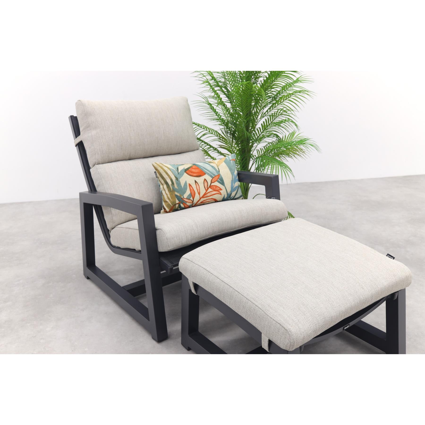 Hartman Gio loungestoel + voetenbank - Xerix