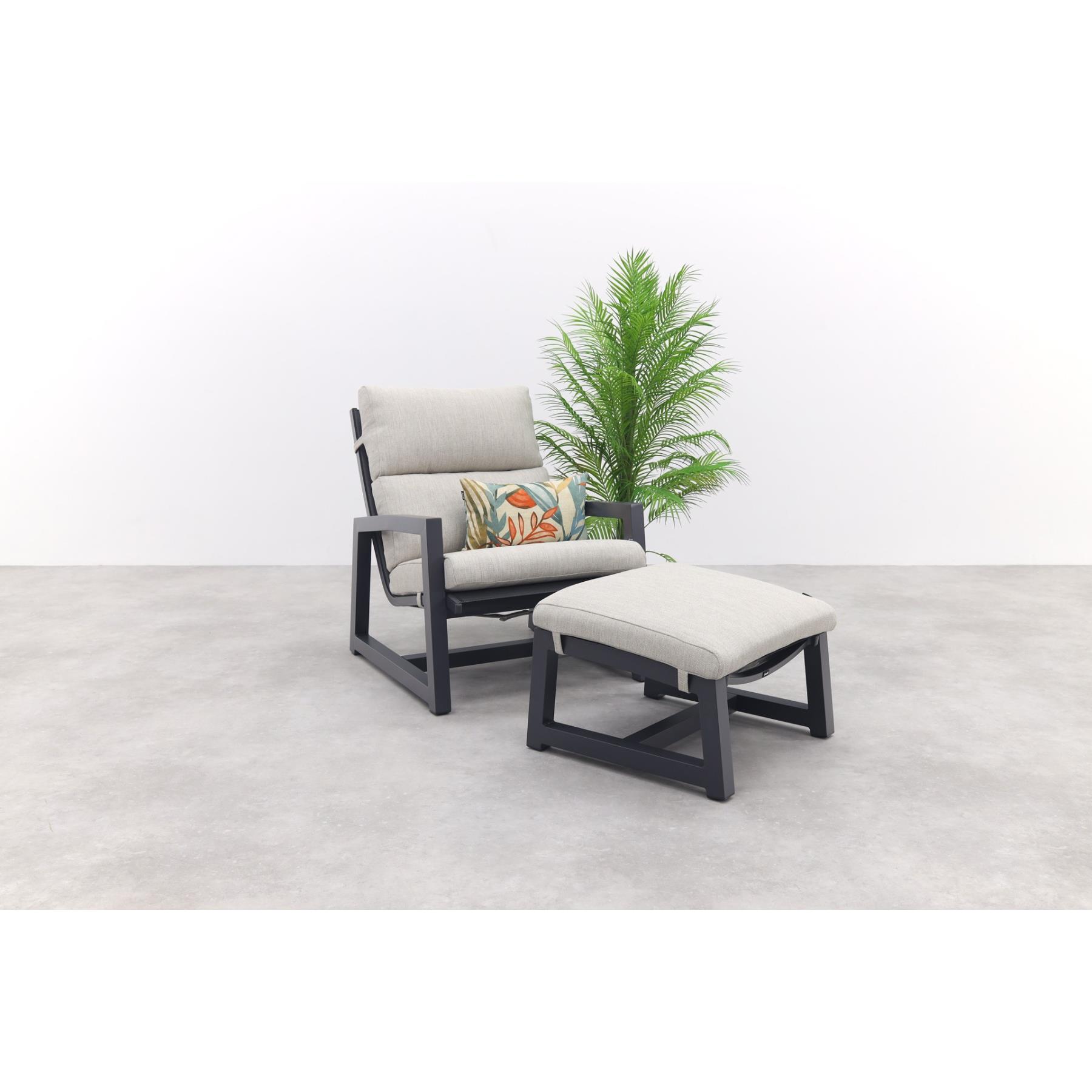 Hartman Gio loungestoel + voetenbank - Xerix