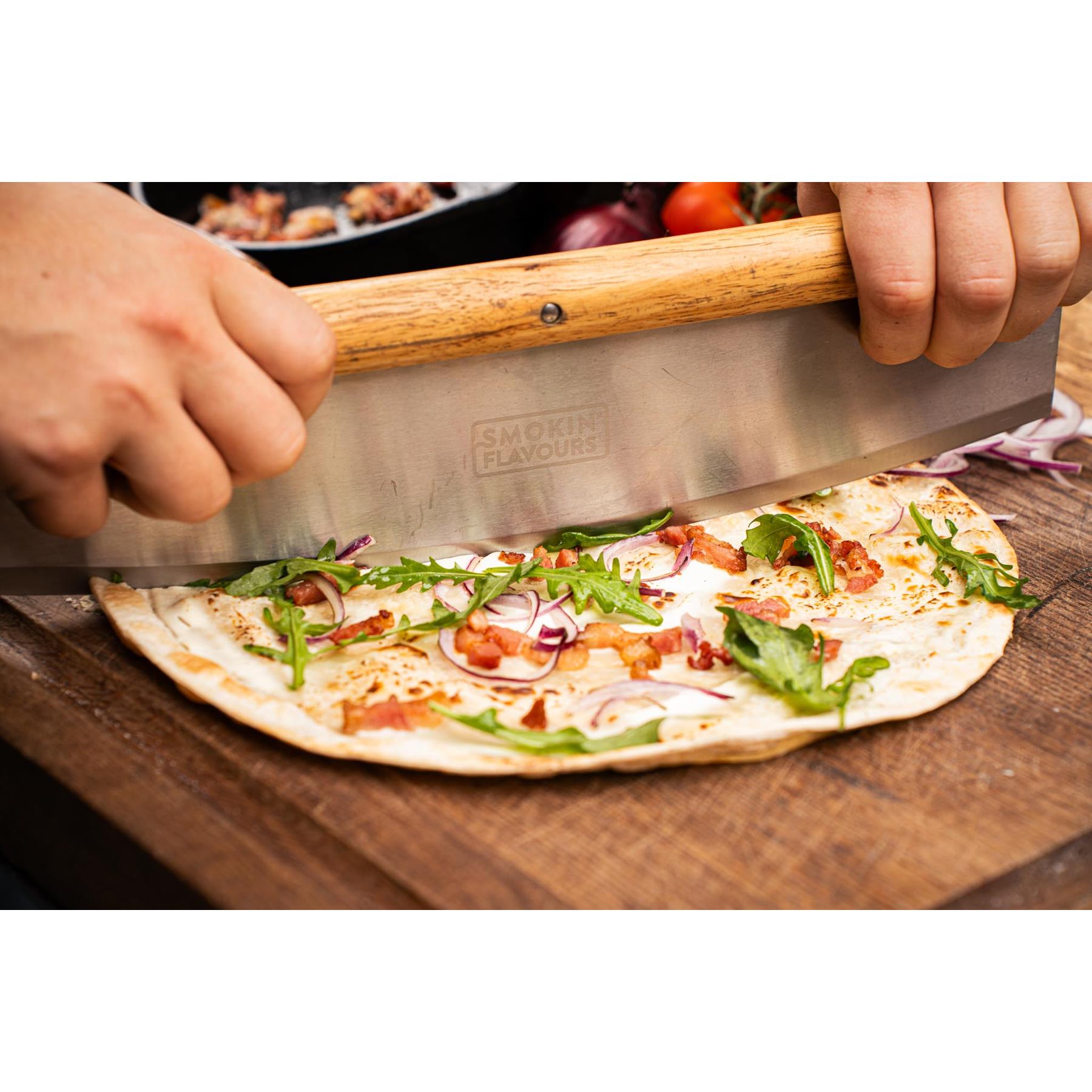 Smokin' Flavours Smokin' Flavours - Pizza cutter mes Smokin' Flavours