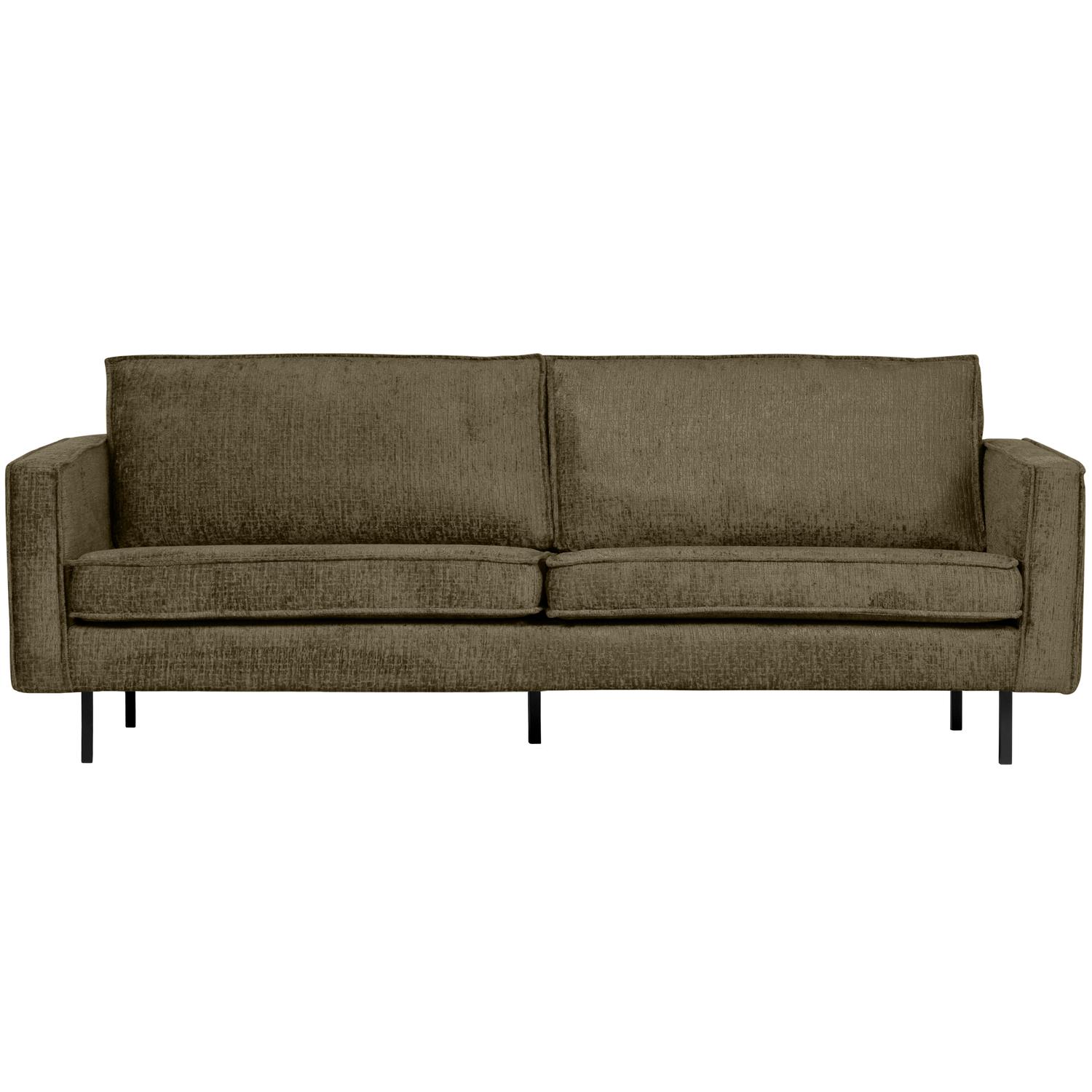 BePureHome Bank 2,5-Zits Rodeo - Structure Velvet - Bonsai - 85x190x86