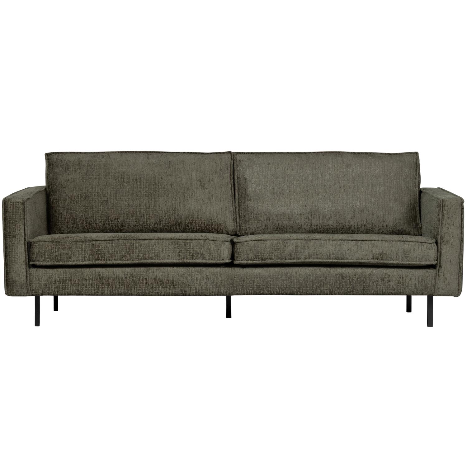 BePureHome Bank 2,5-Zits Rodeo - Structure Velvet - Frost - 85x190x86