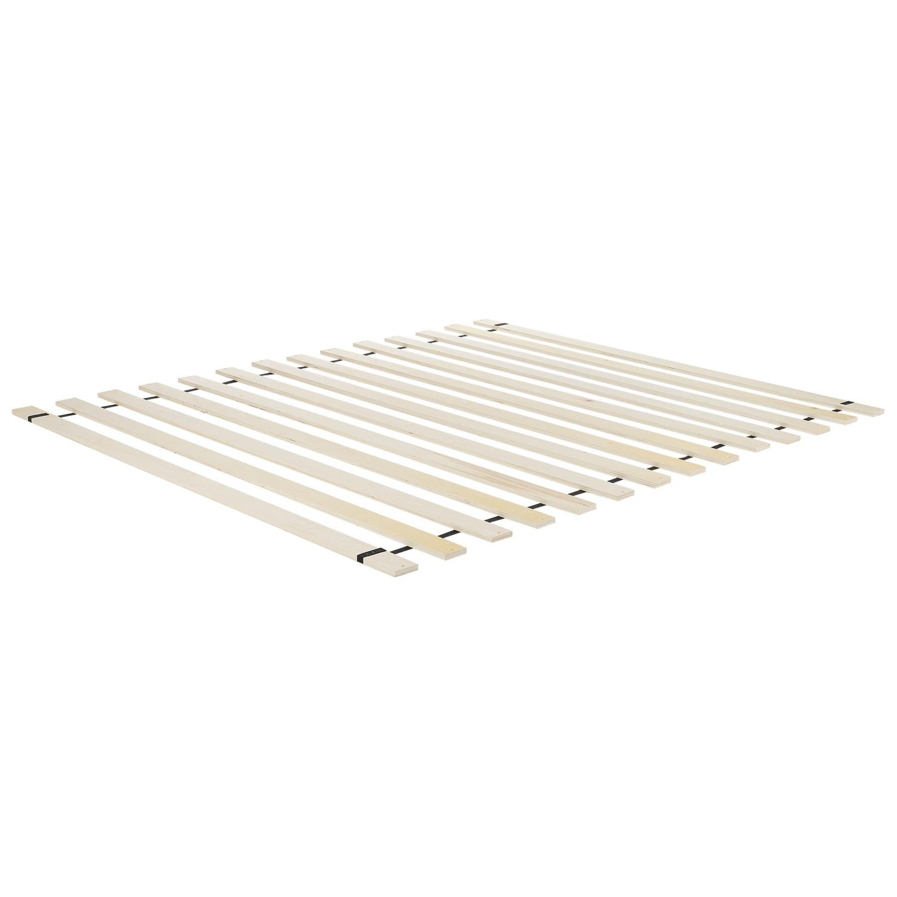 Beliani-ROCHELLE -Tweepersoonsbed-Lichtgrijs-160 x 200 cm-Polyester