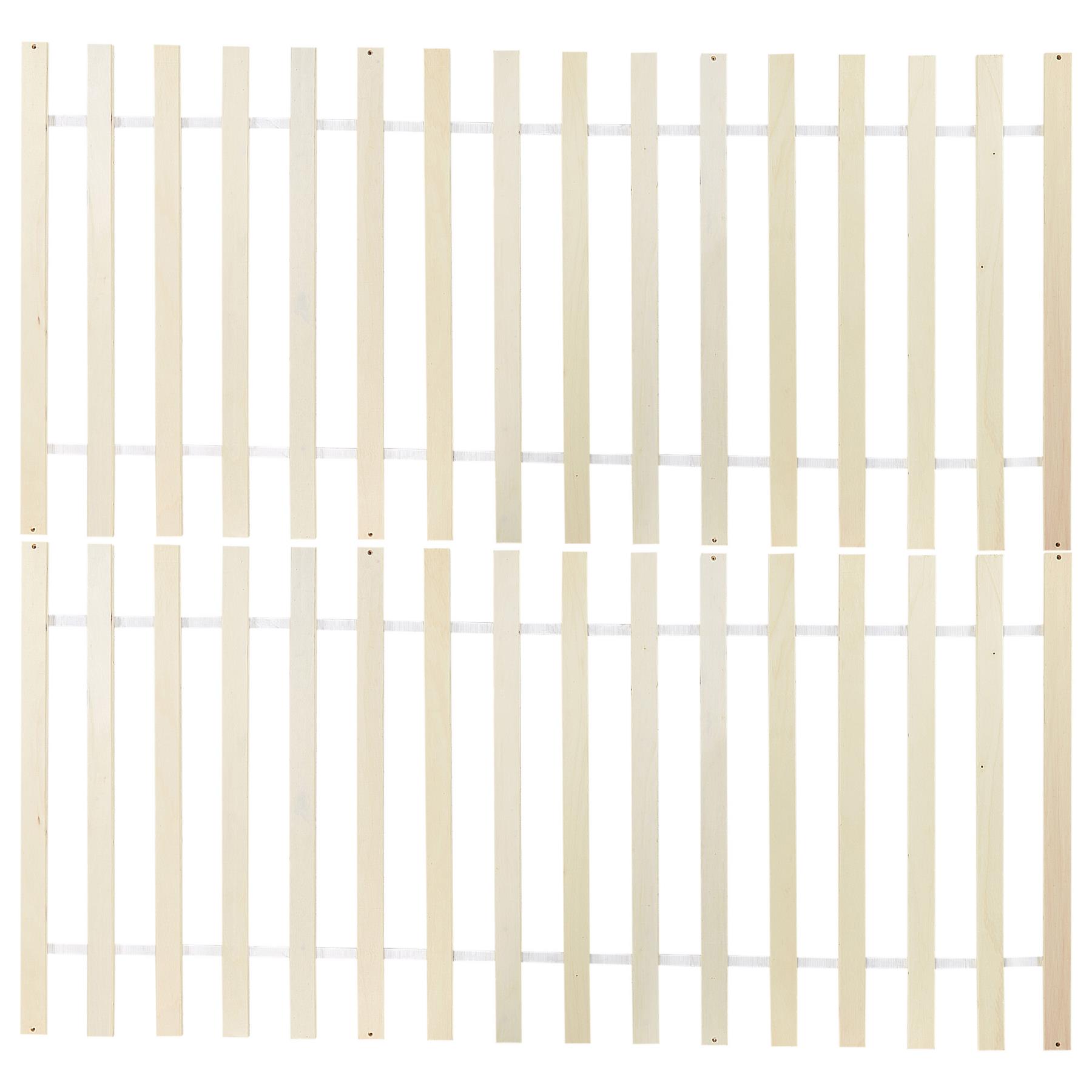 Beliani - OLIVET - Tweepersoonsbed - Wit - 160 x 200 cm - Dennenhout