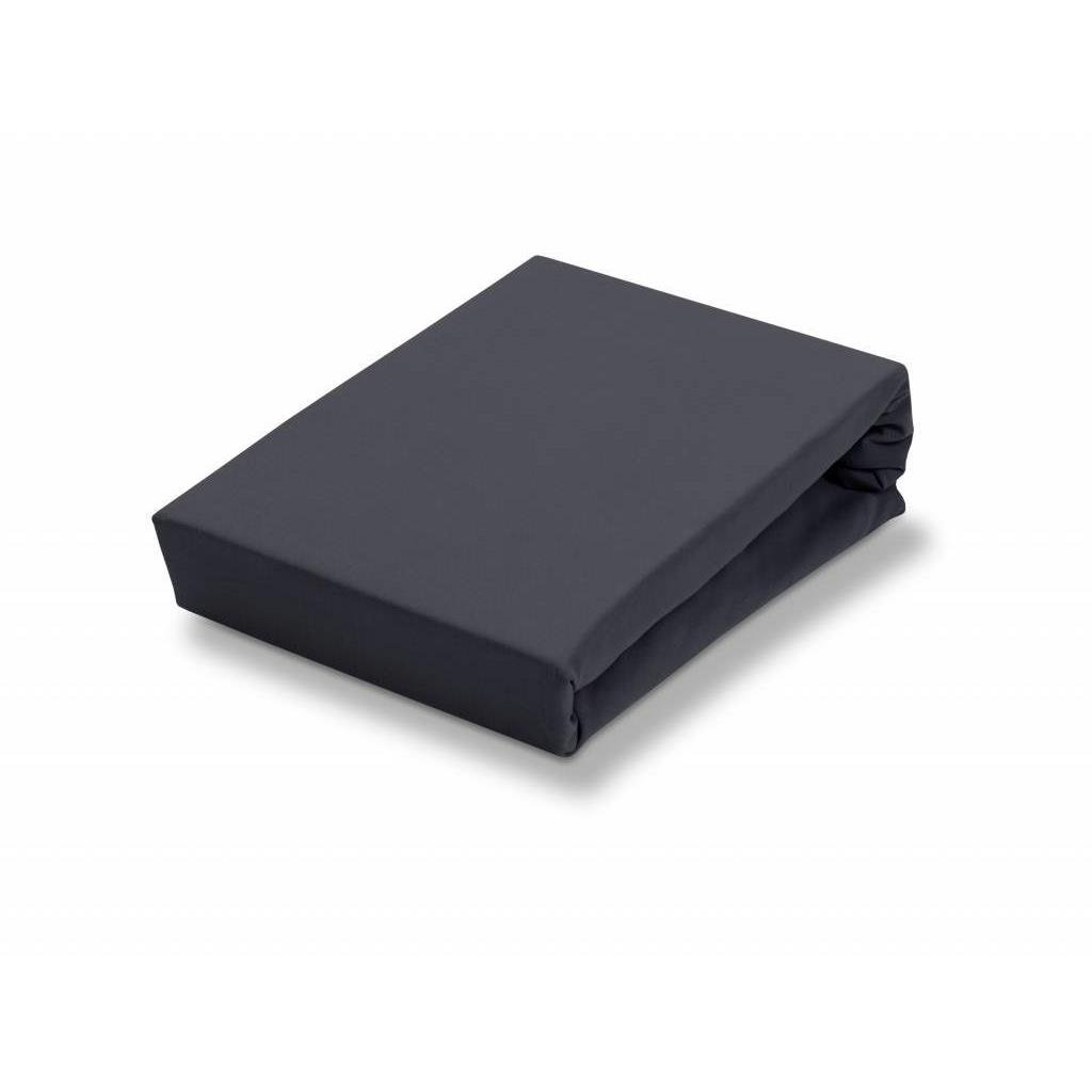 Jersey Supreme Topper Hoeslaken Anthracite | 140 cm x 220 cm | Grijs