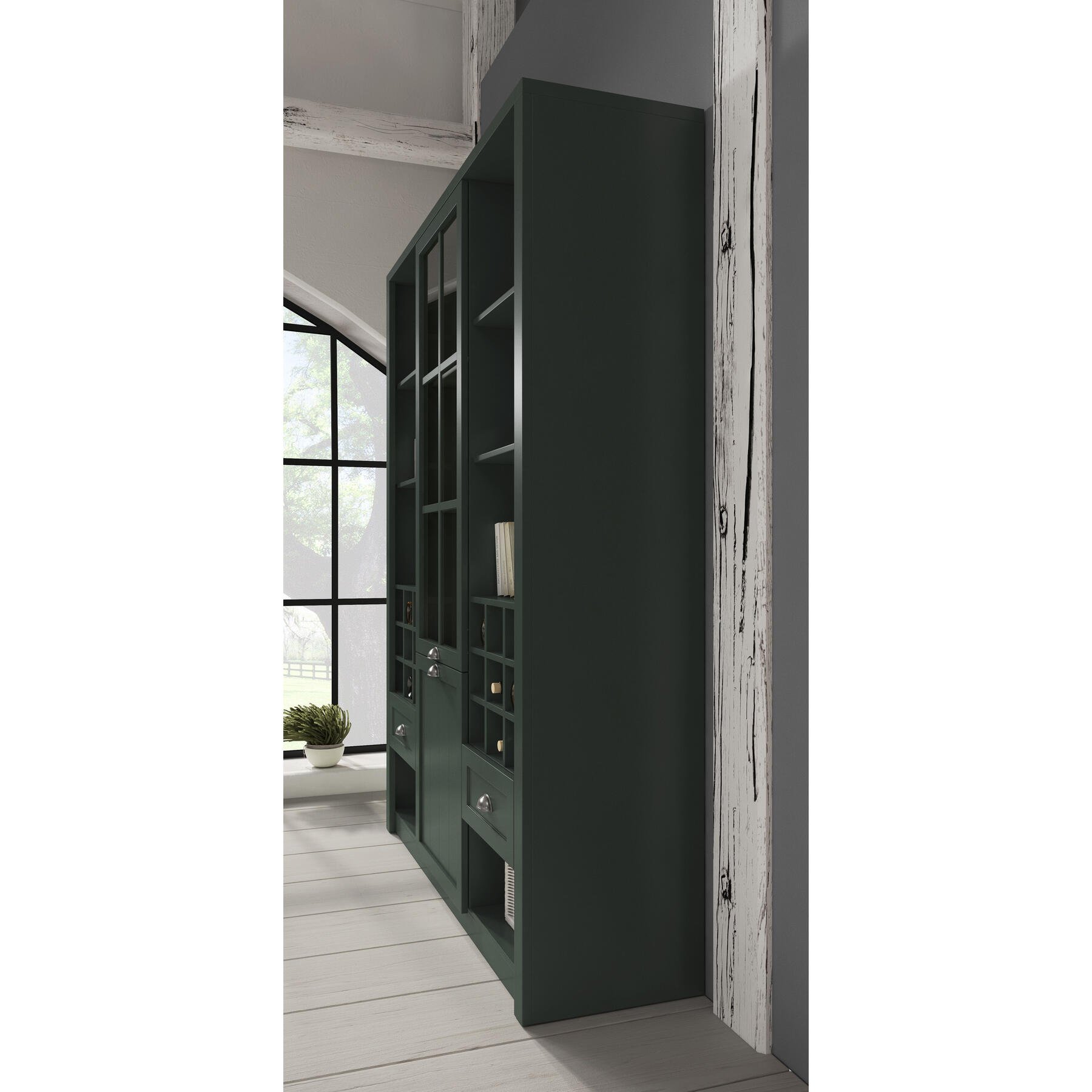 Meubella Buffetkast Parello 9 - Groen - 140 cm