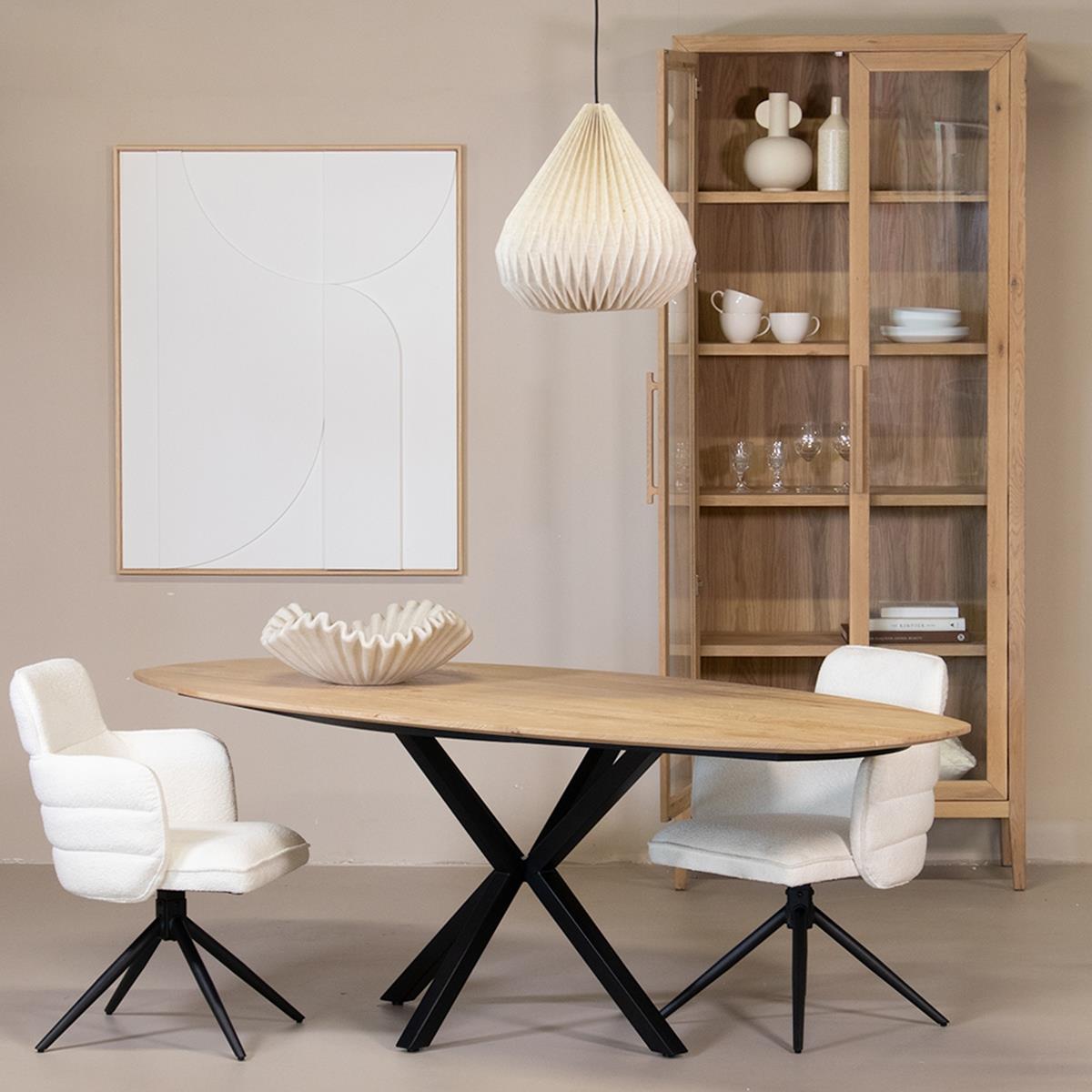 DÉJA Living - DÉJA Eettafel Gabriel Naturel Eikenhout 160cm