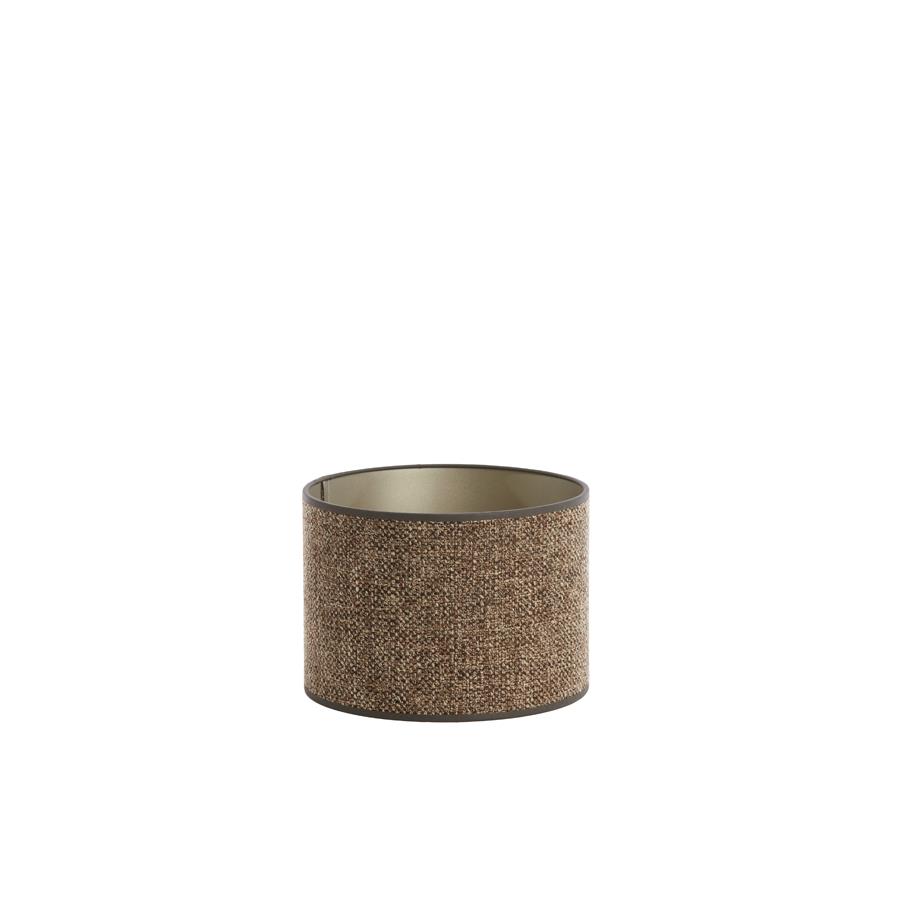 Light&living Kap cilinder 20-20-15 cm SAVERNA donker bruin