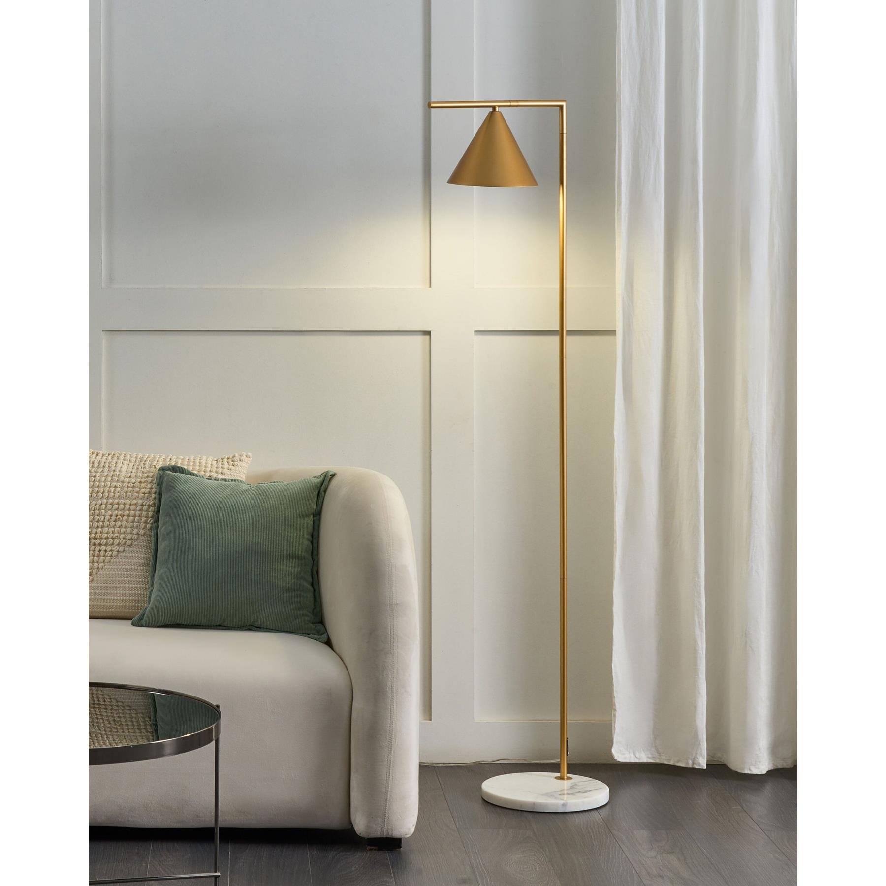 Beliani - MOCAL - Staande lamp - Gebroken wit - Metaal