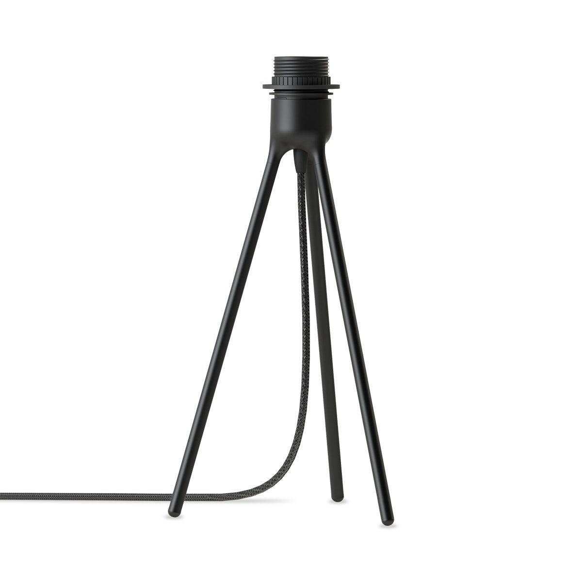 Umage Aluvia Mini tafellamp brushed brass - met tripod zwart - Ø 40 cm
