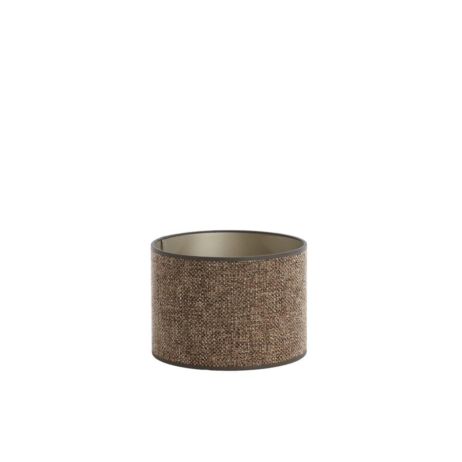 Light&living Kap cilinder 25-25-18 cm SAVERNA donker bruin