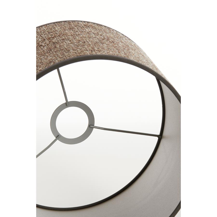 Light&living Kap cilinder 25-25-18 cm SAVERNA donker bruin