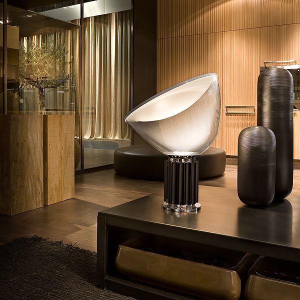 Flos Taccia tafellamp LED glas wit