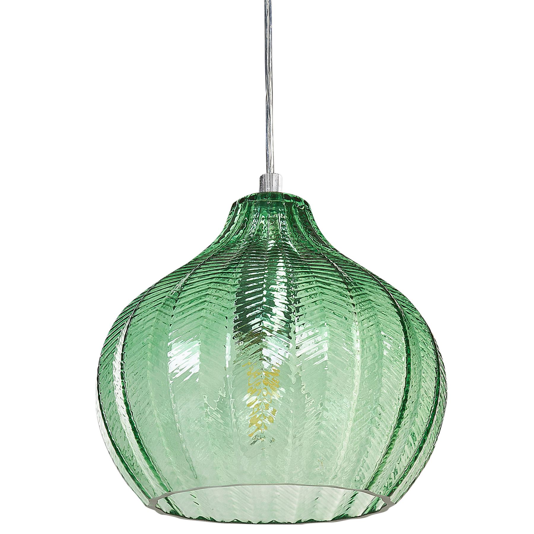 Beliani - KEILA - Hanglamp - Smaragdgroen - Glas