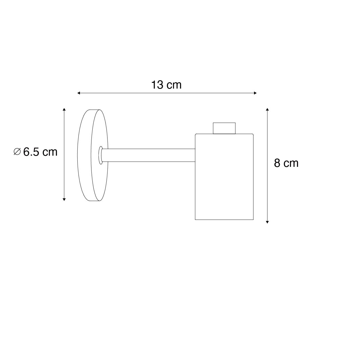QAZQA Industriële wandlamp brons - Facil