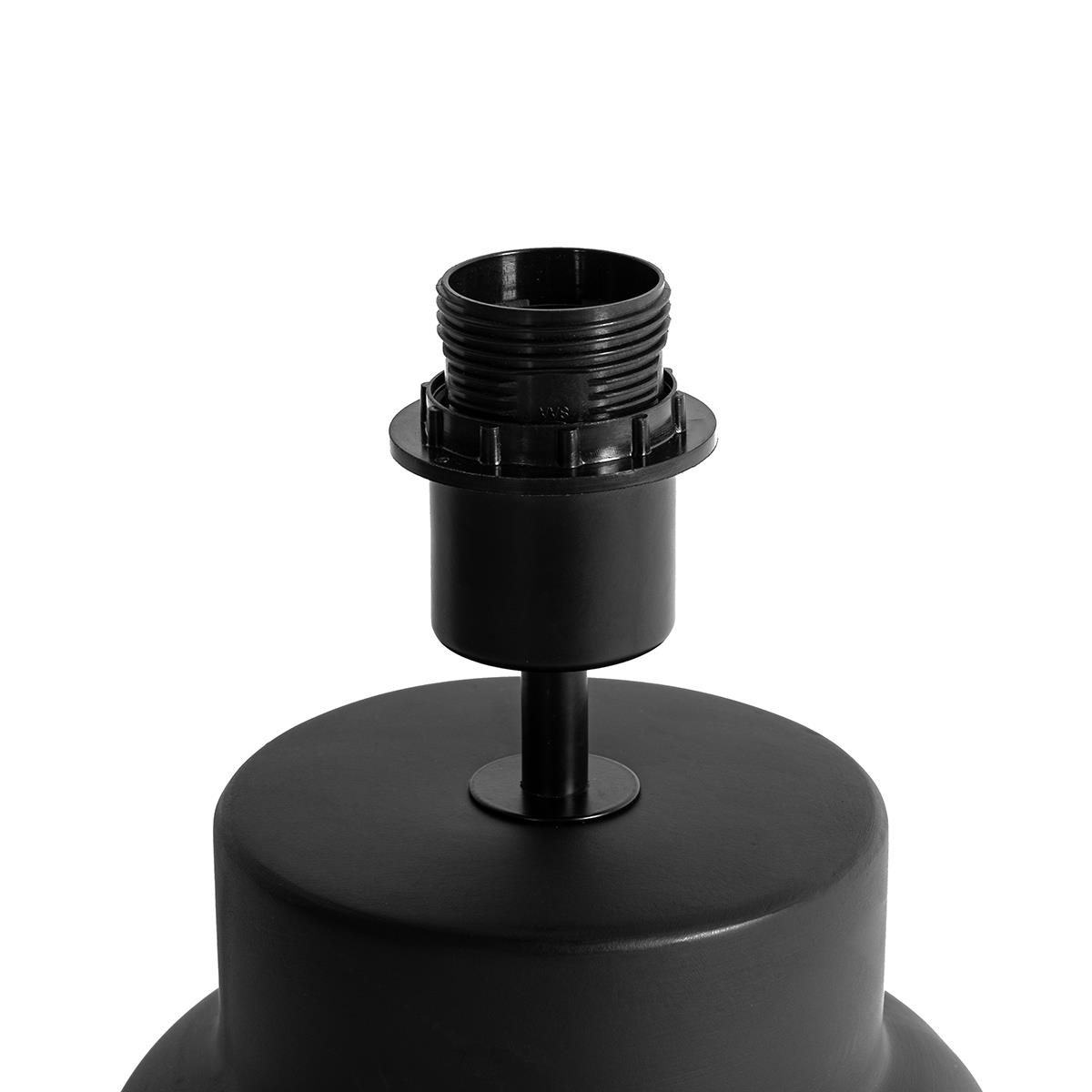 QAZQA Design tafellamp zwart keramiek 17 cm zonder kap - Alisia