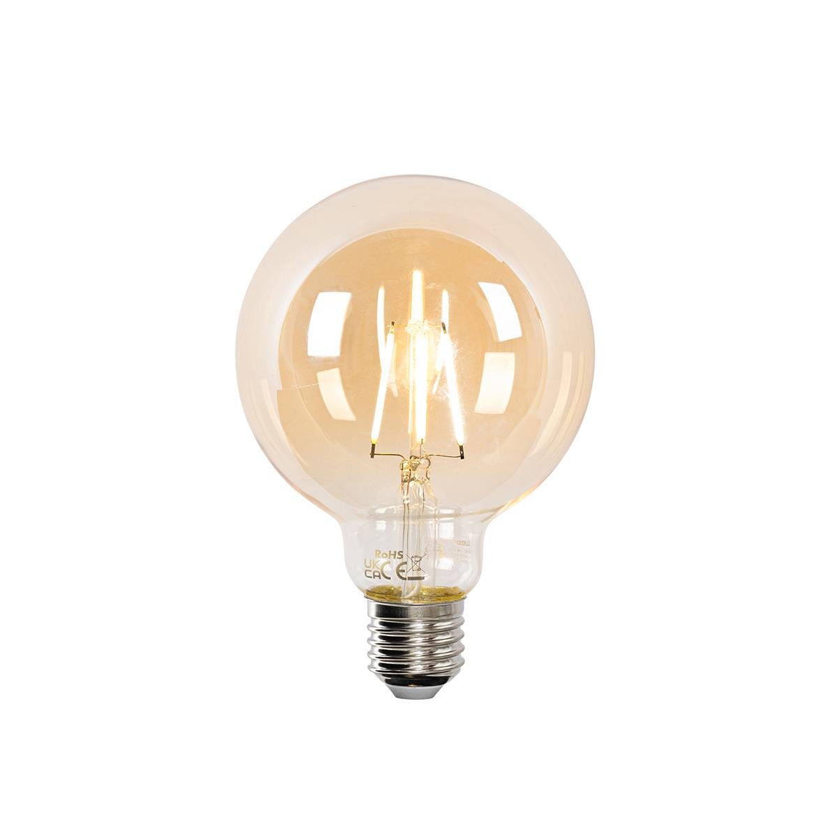 QAZQA Smart hanglamp zwart 66 cm incl. Wifi G95 - Pua