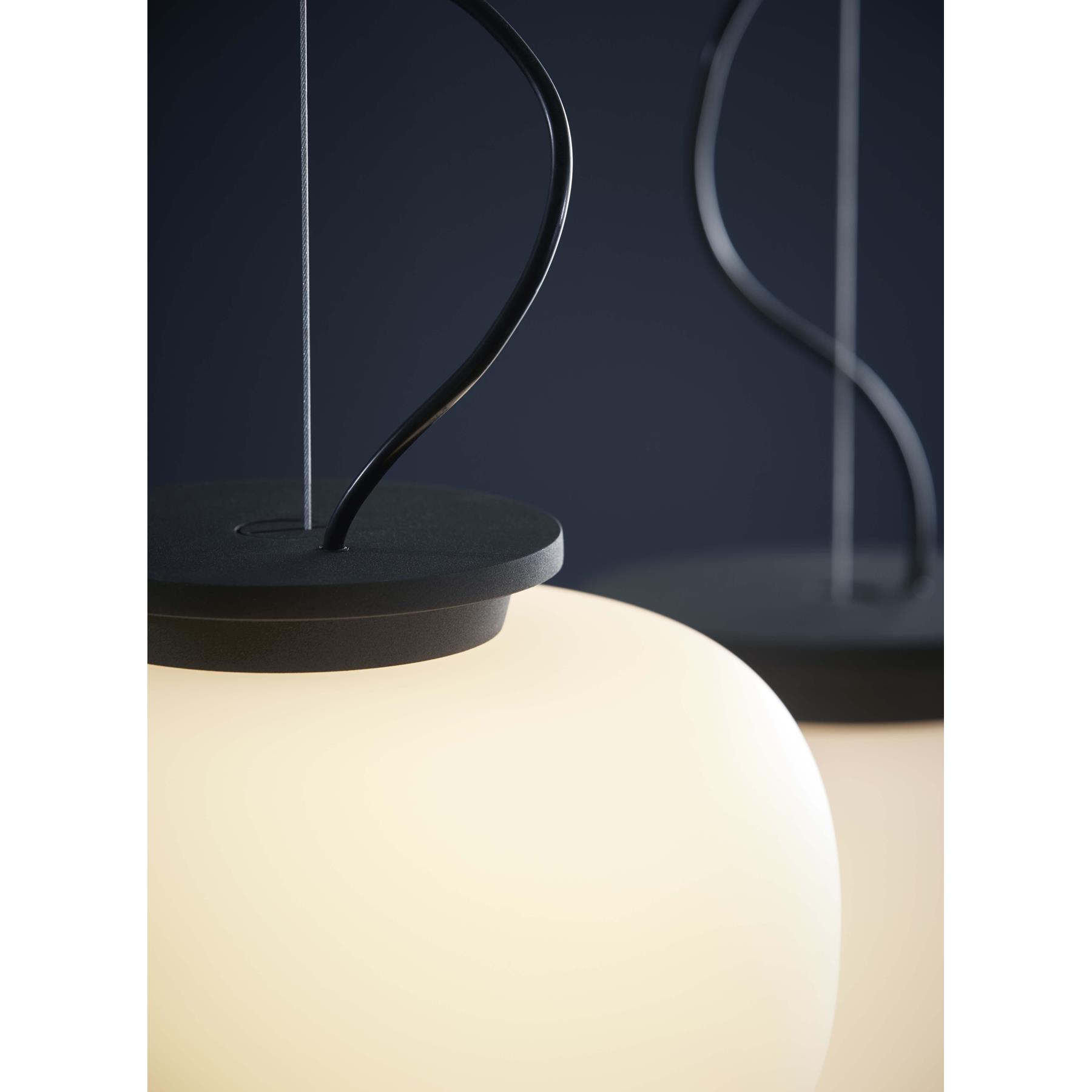 Frandsen Supernate hanglamp Ø28 opal white|black