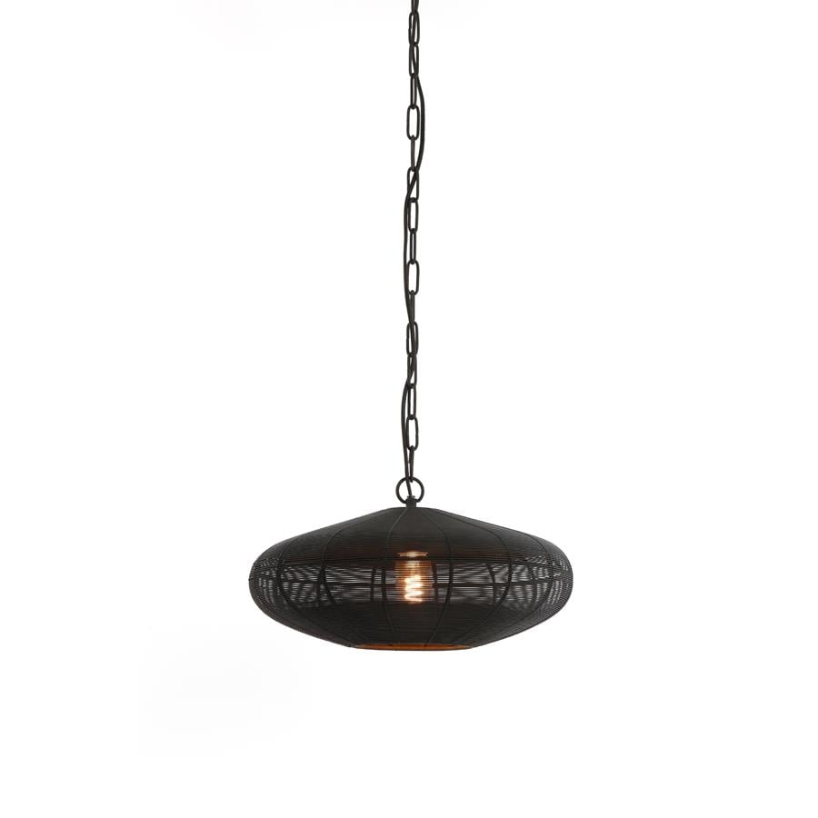 Light & Living Light&living Hanglamp Ø40x18 cm BAHOTO mat zwart