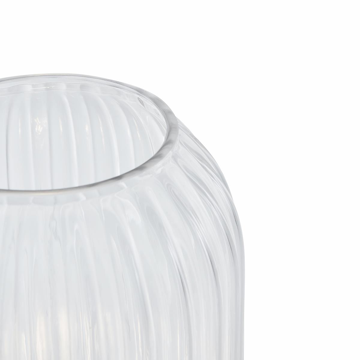 QAZQA Art Deco vloerlamp messing met helder glas - Rid