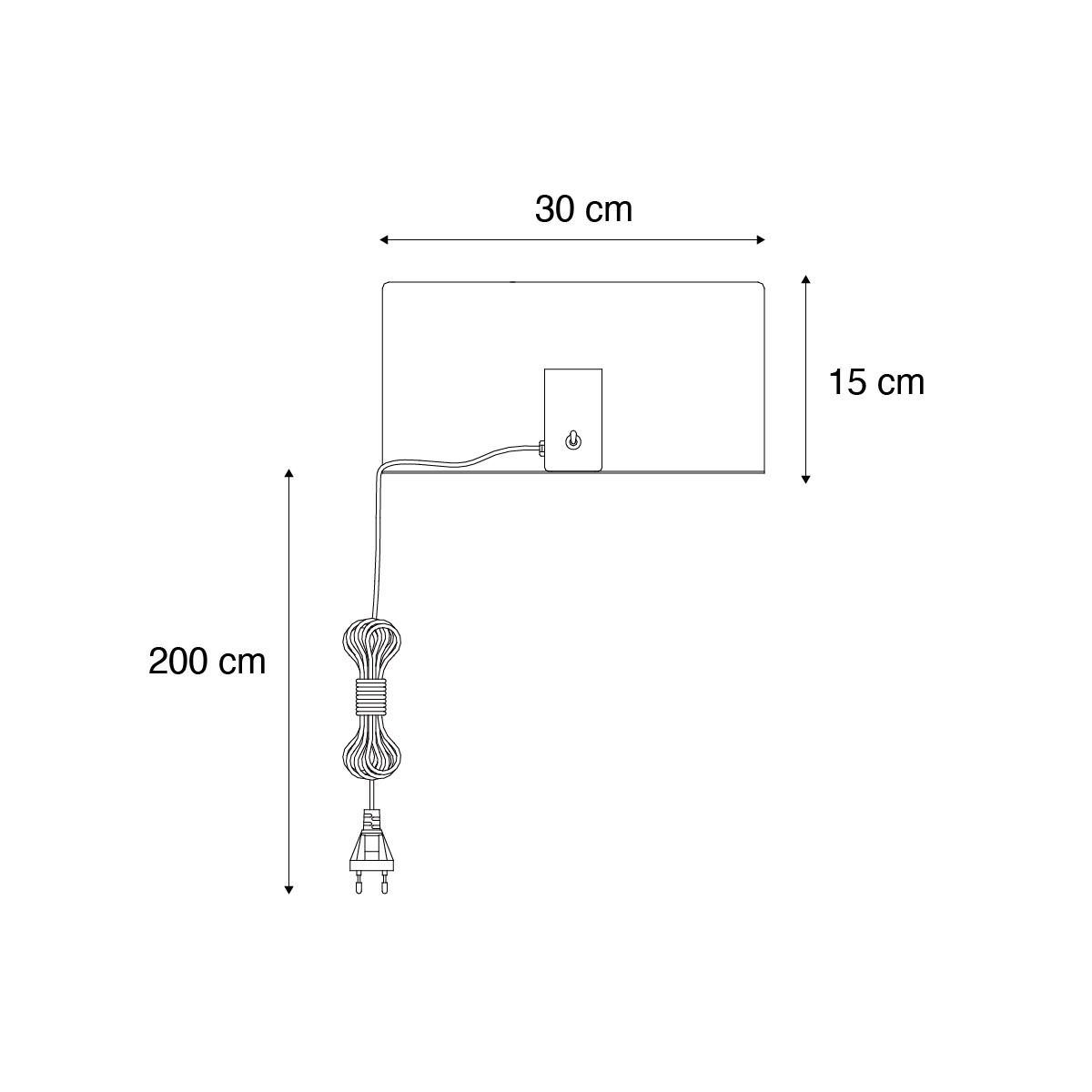 QAZQA Moderne wandlamp zwart magnetisch verstelbaar - Muro