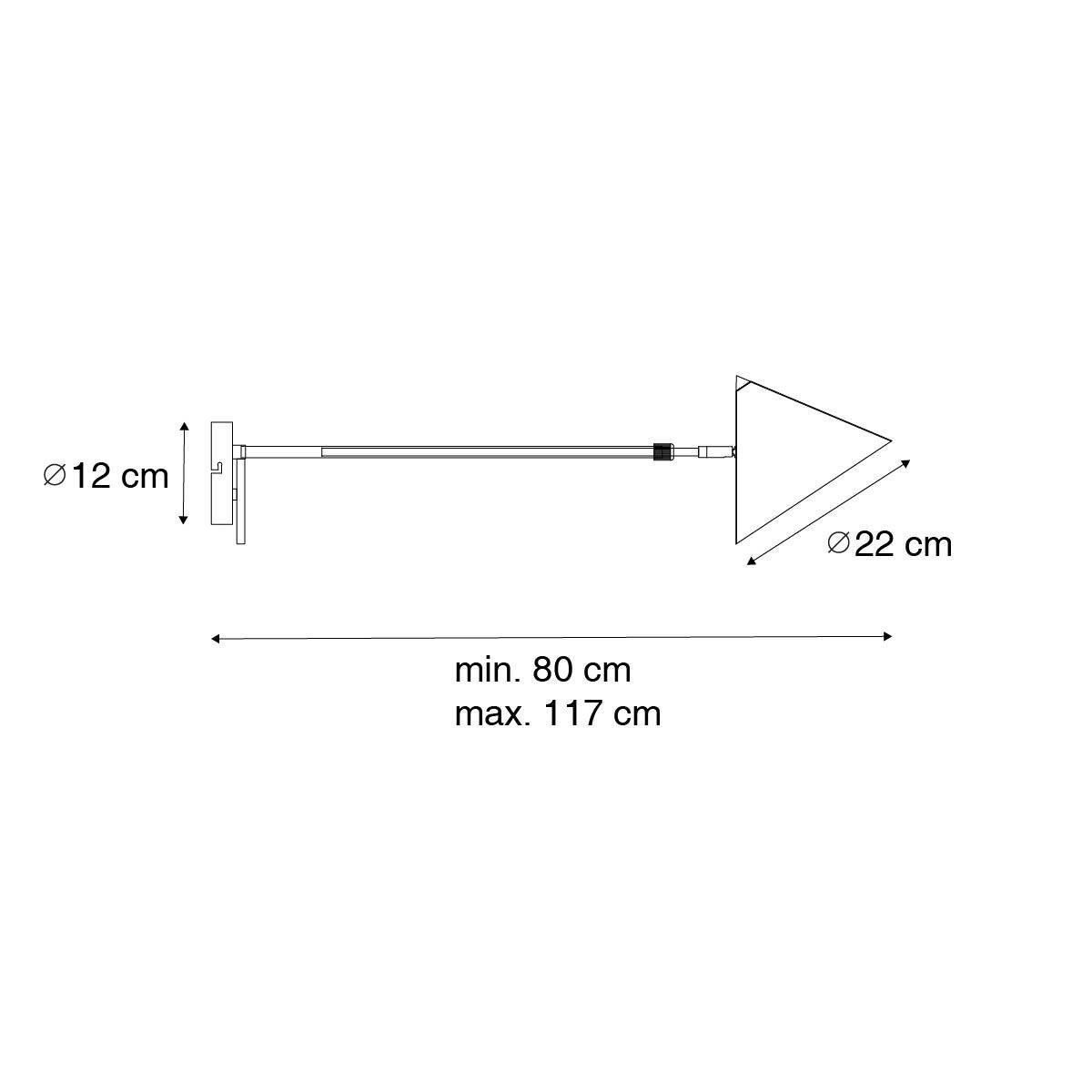 QAZQA Design wandlamp geel verstelbaar - Triangolo