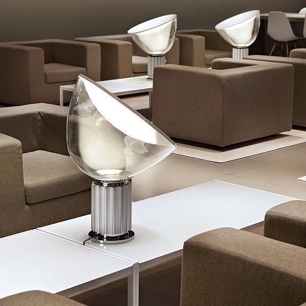Flos Taccia tafellamp LED glas wit
