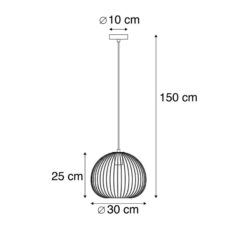 QAZQA Design hanglamp goud - Wire Dough