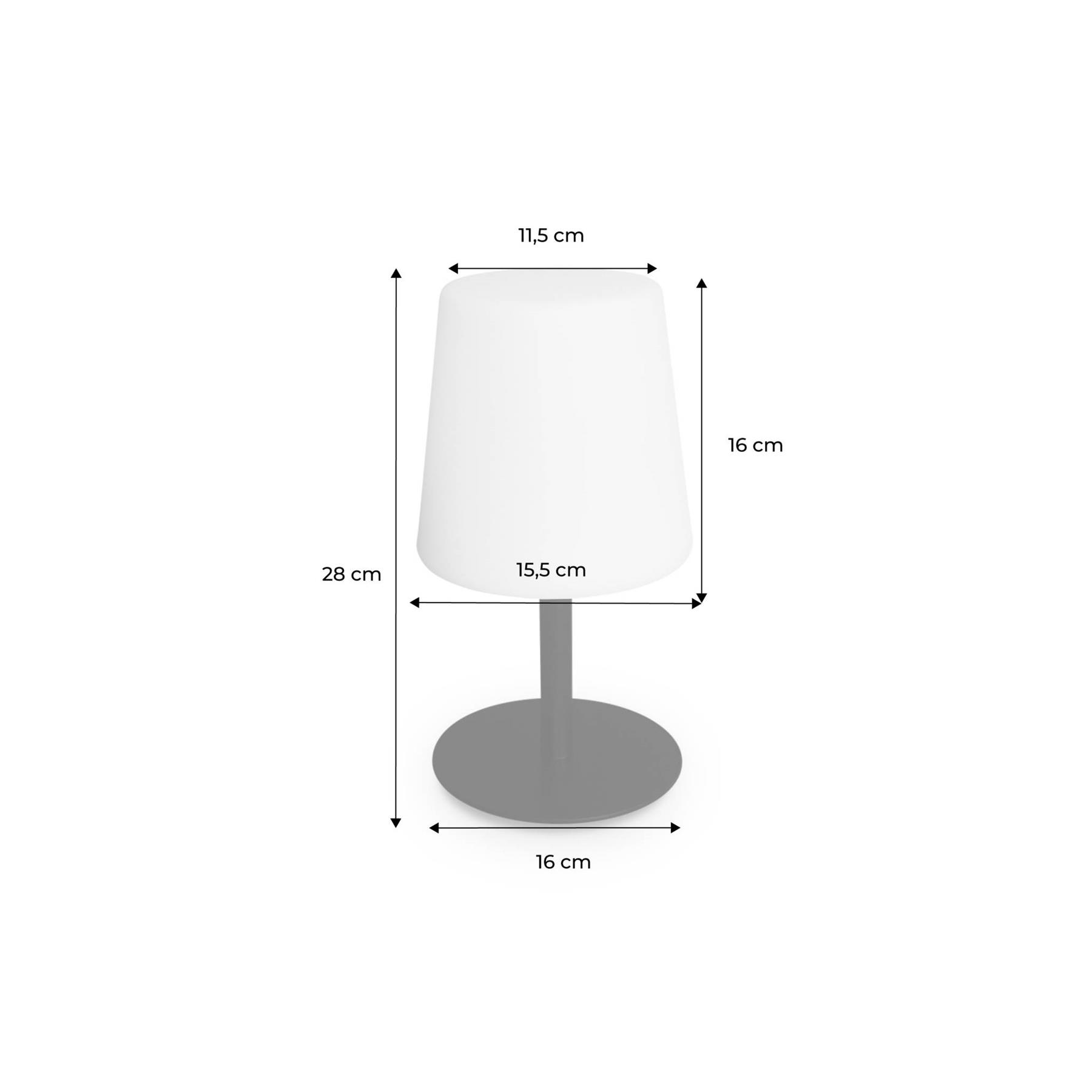 sweeek - LED binnen|buiten tafellamp 16cm